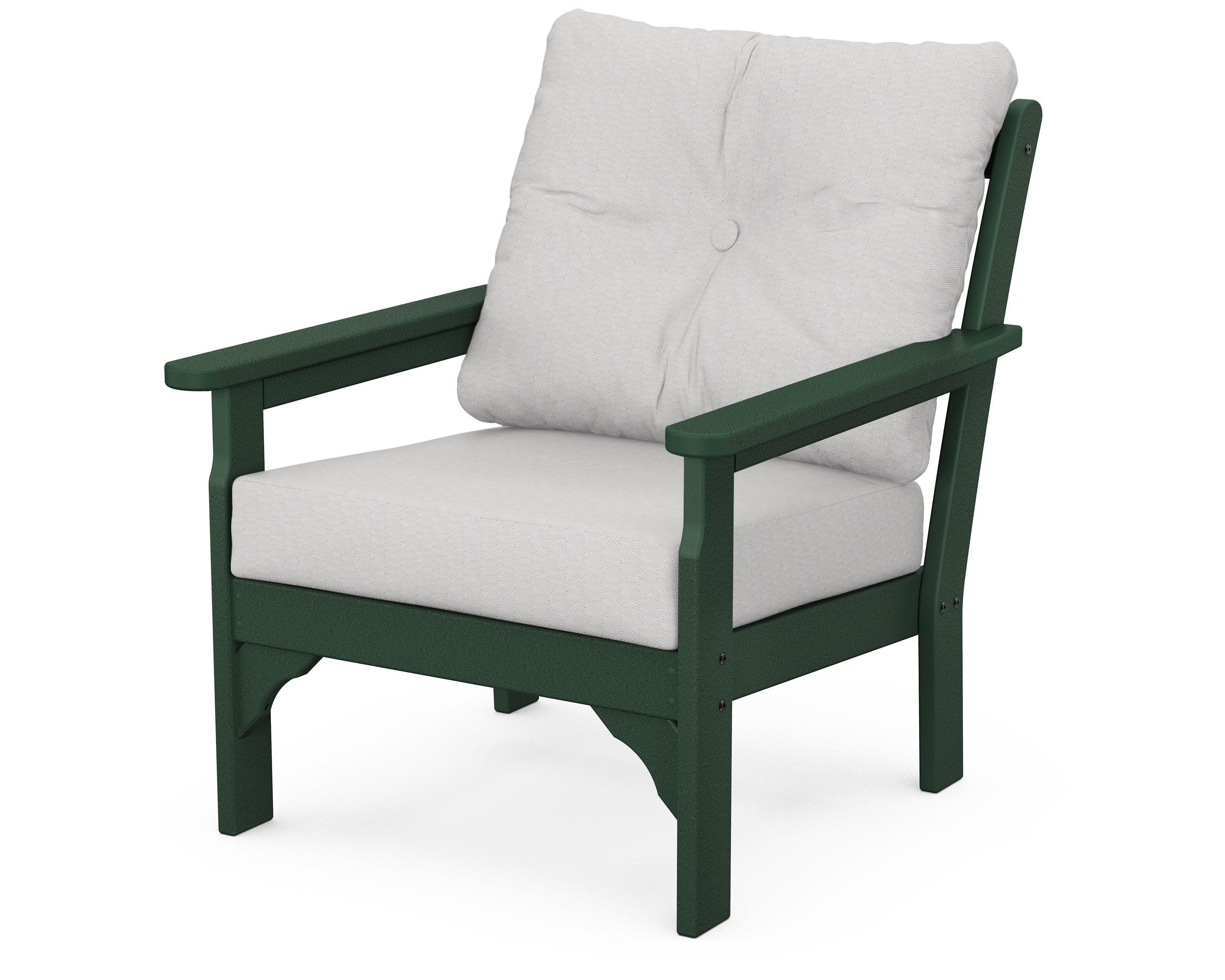 Vineyard Deep Seating Chair in Green / Diamond in the Rough