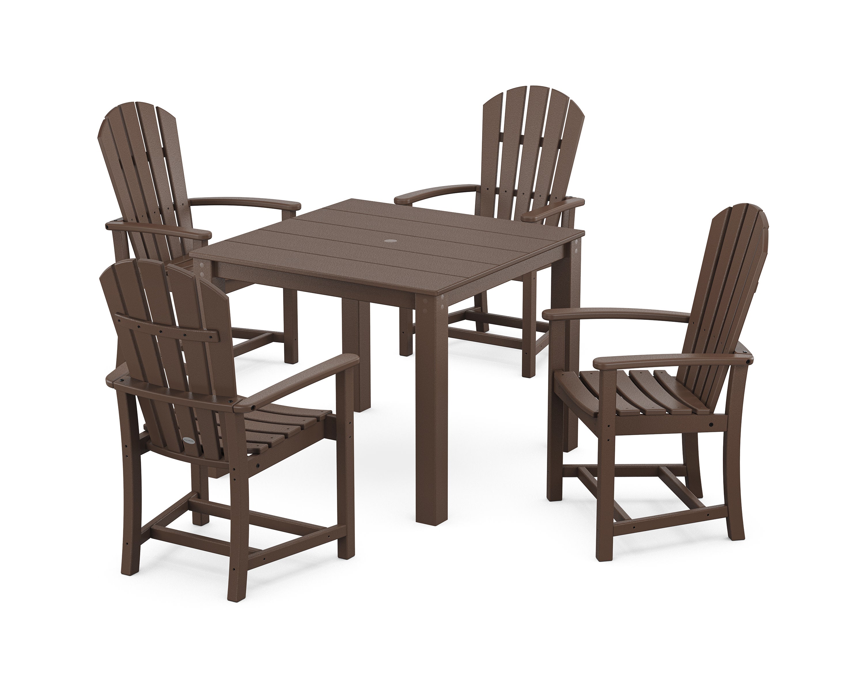 Palm Coast 5-Piece Parsons Dining Set in Mahogany