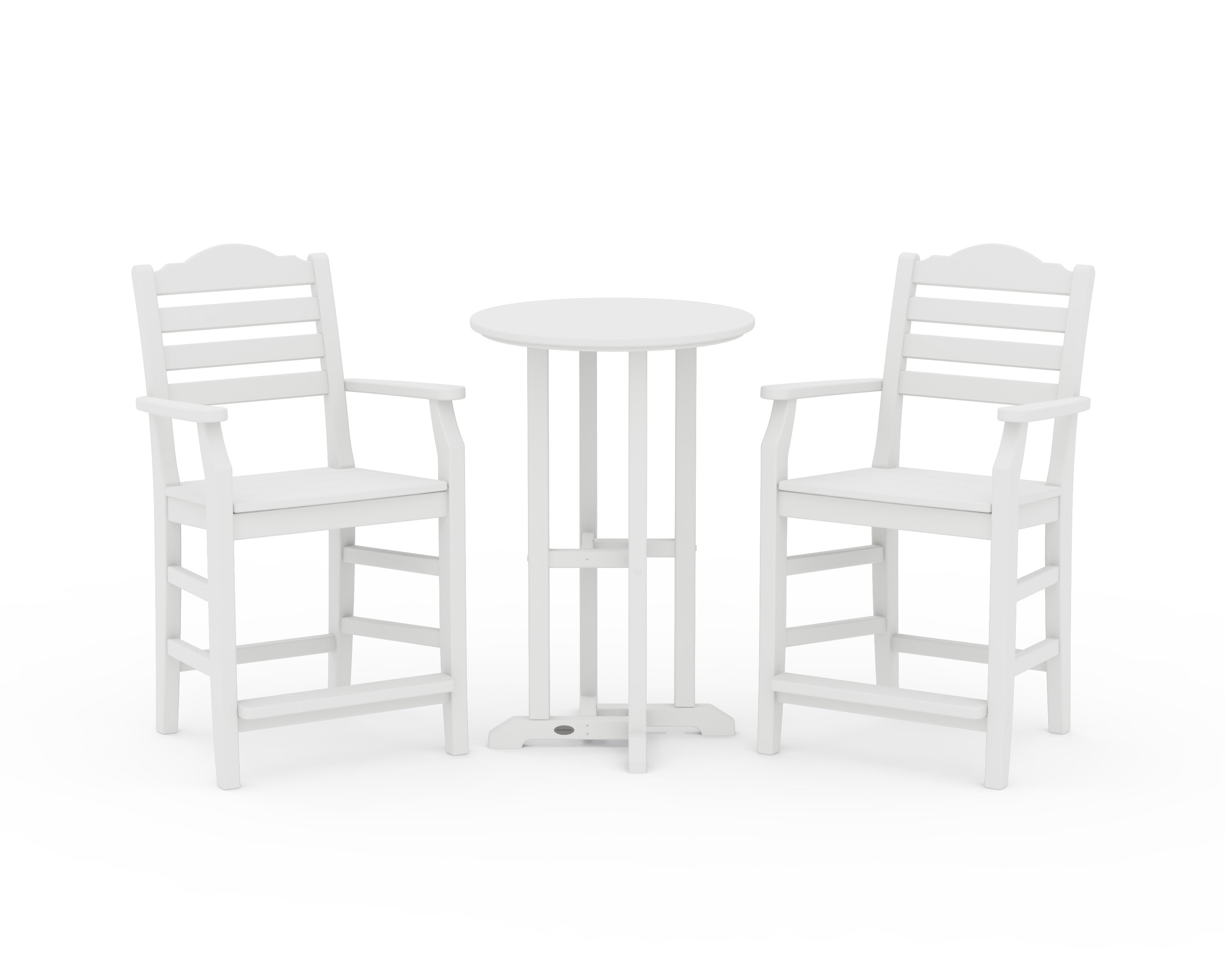 Savannah 3-Piece Farmhouse Counter Set in Vintage White