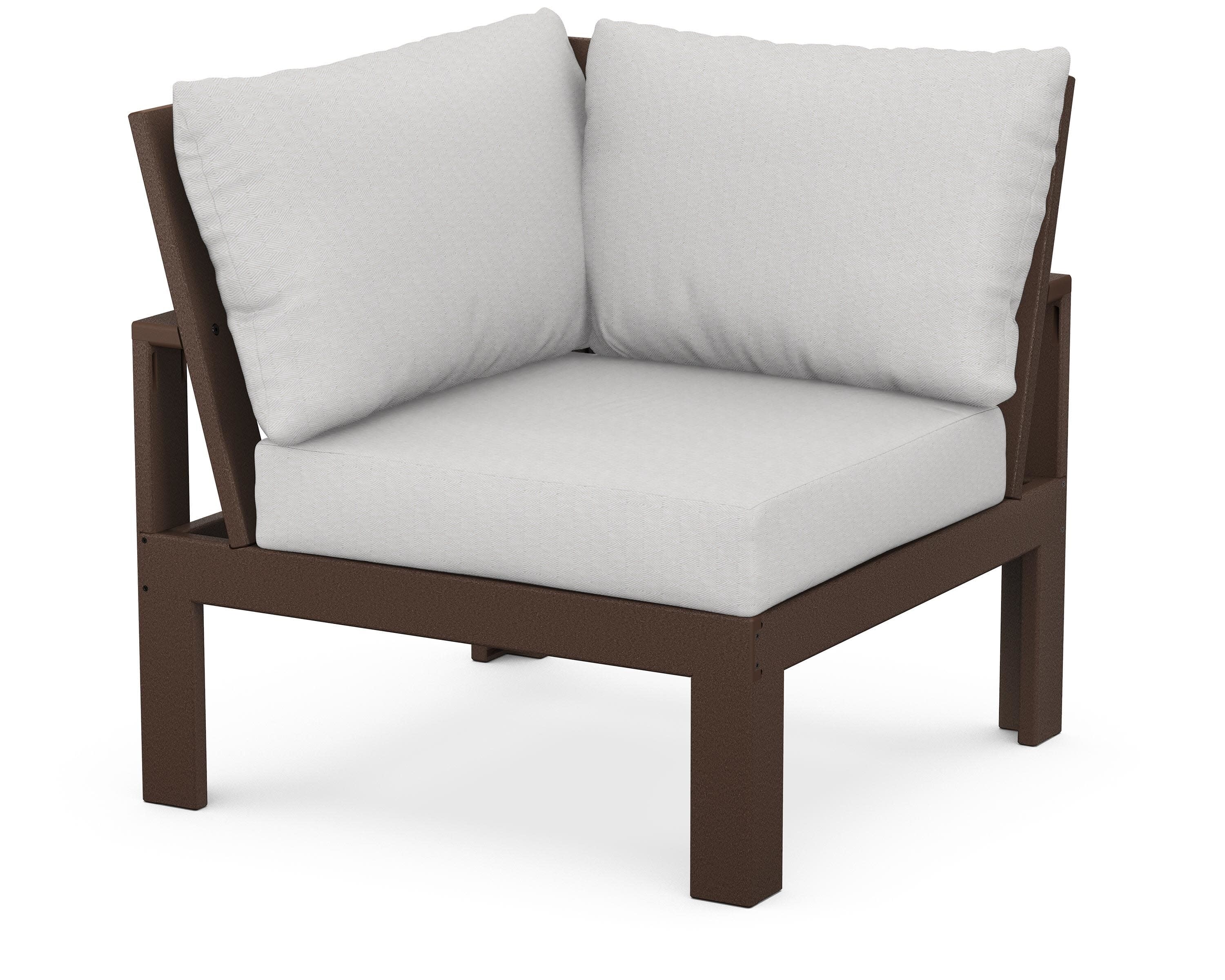 Modular Corner Chair in Mahogany / Diamond in the Rough