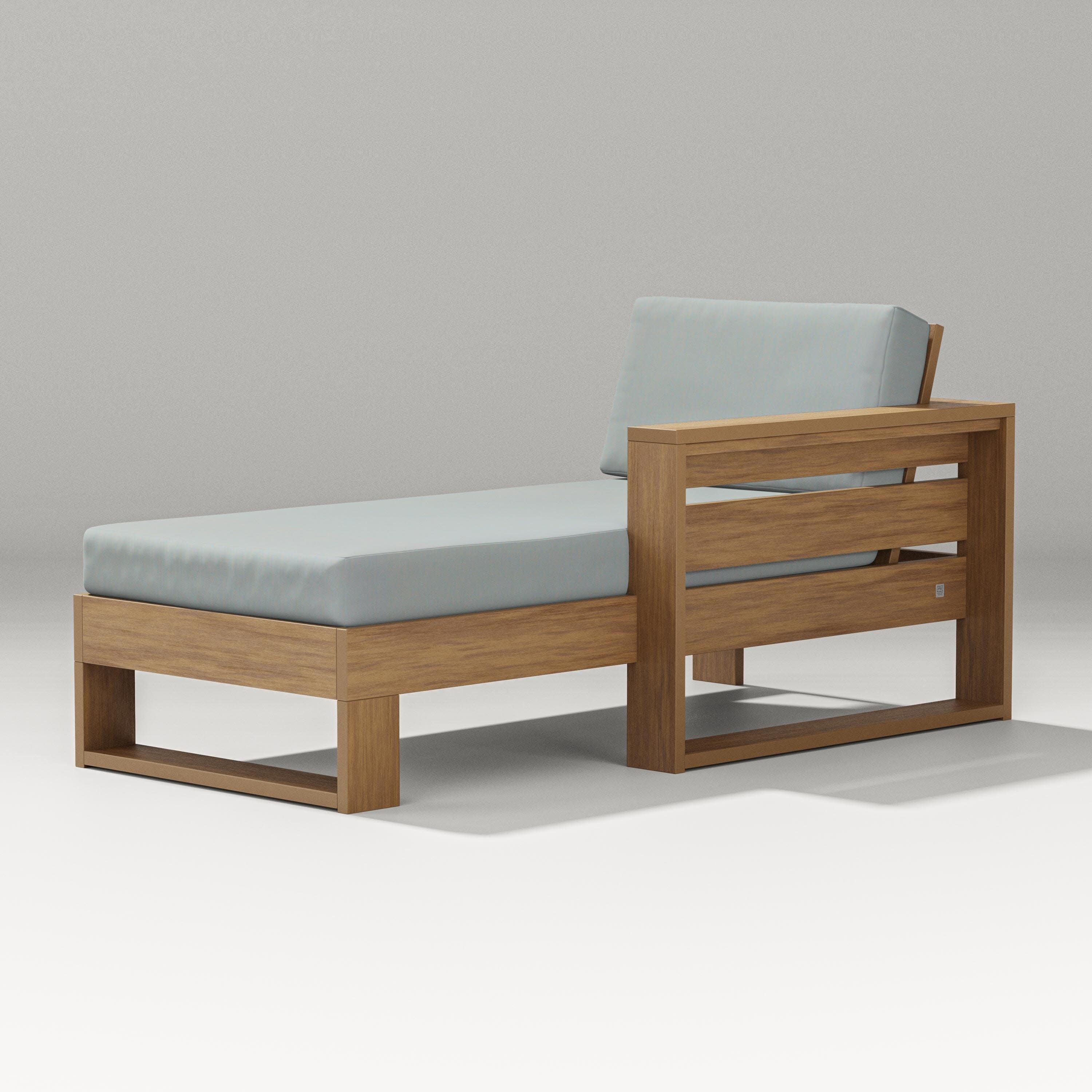 Latitude Modular Right Arm Chaise in Natural / Spa
