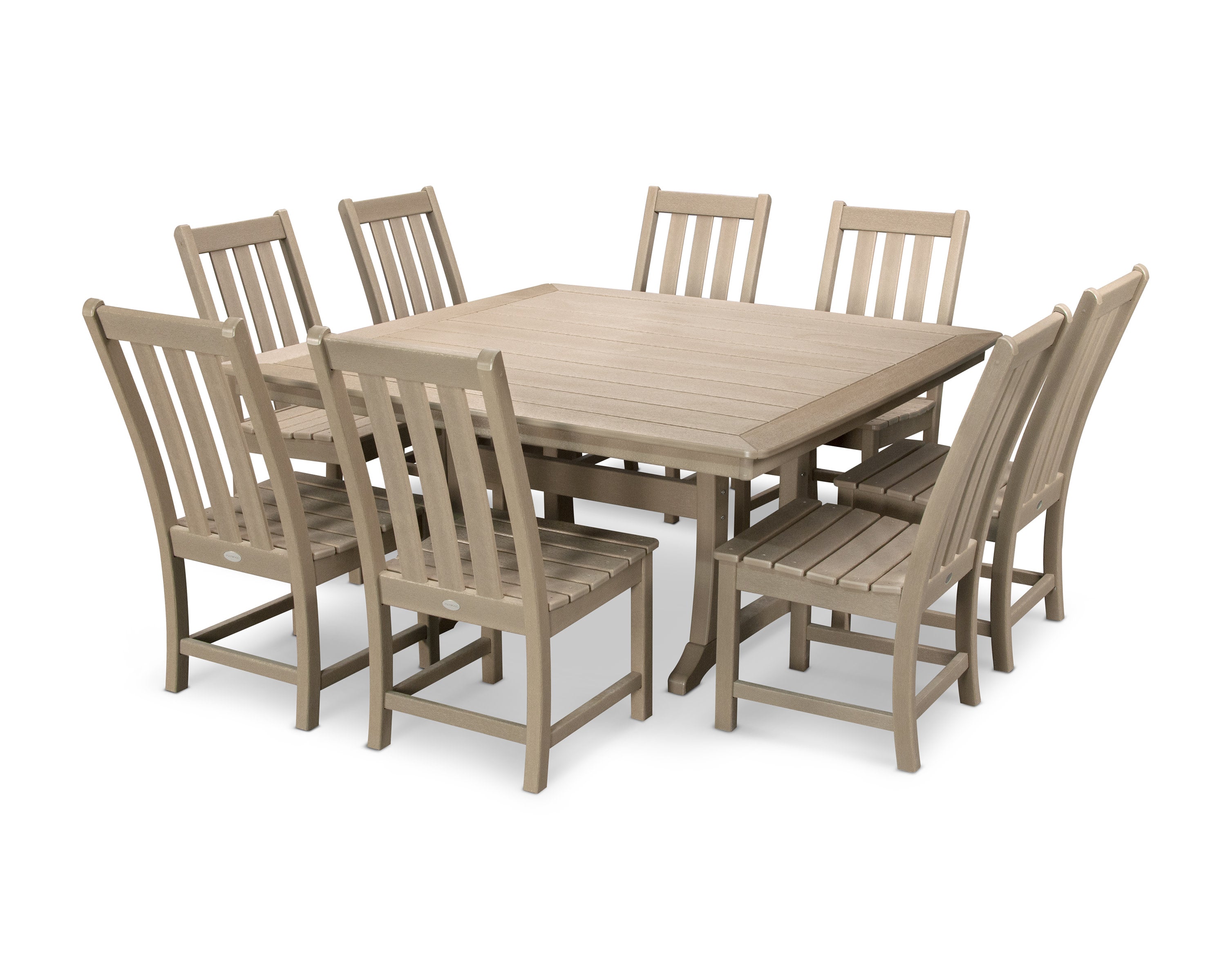 Vineyard 9-Piece Dining Set in Vintage Sahara