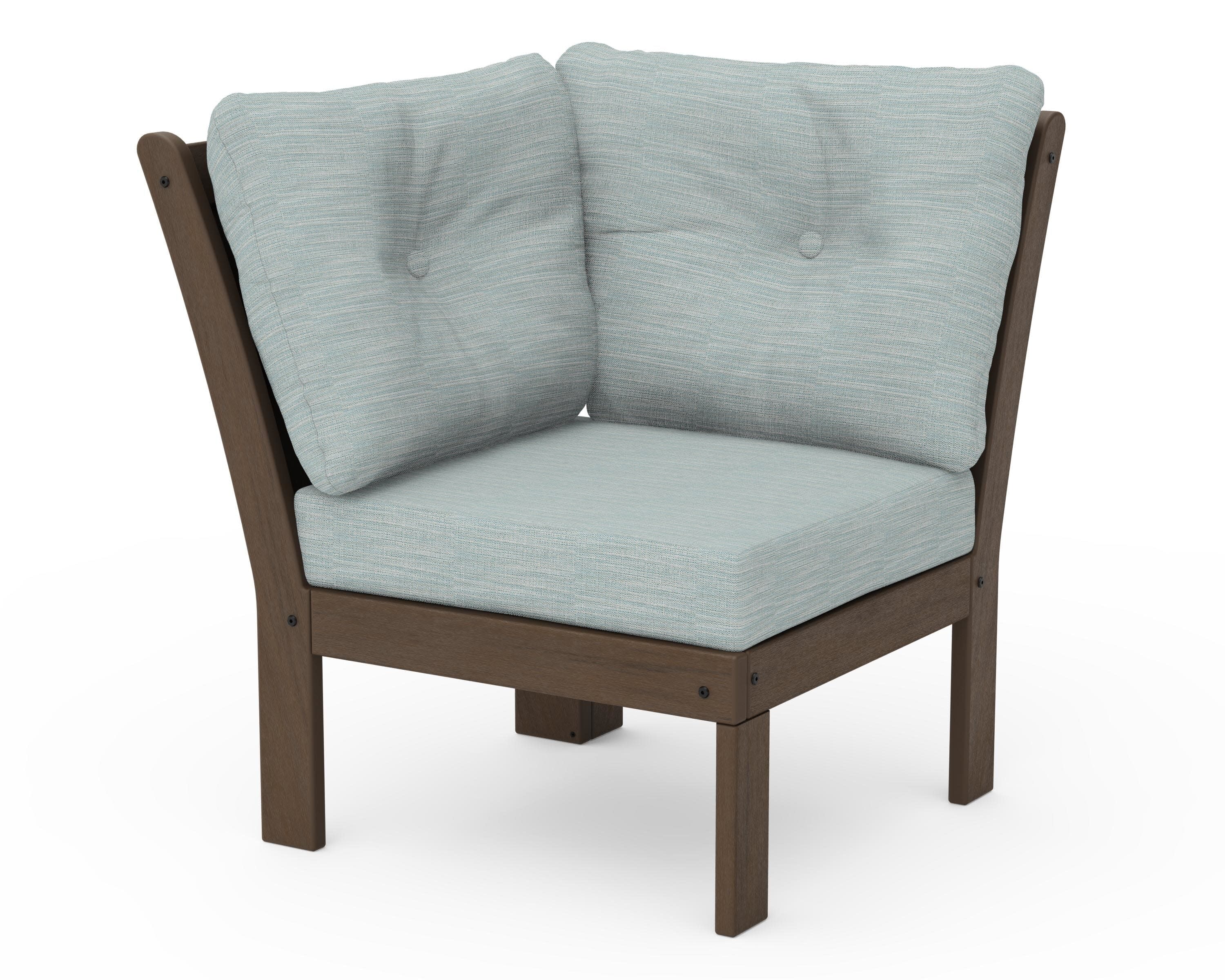 Vineyard Modular Corner Chair in Kona / Soothe Mist