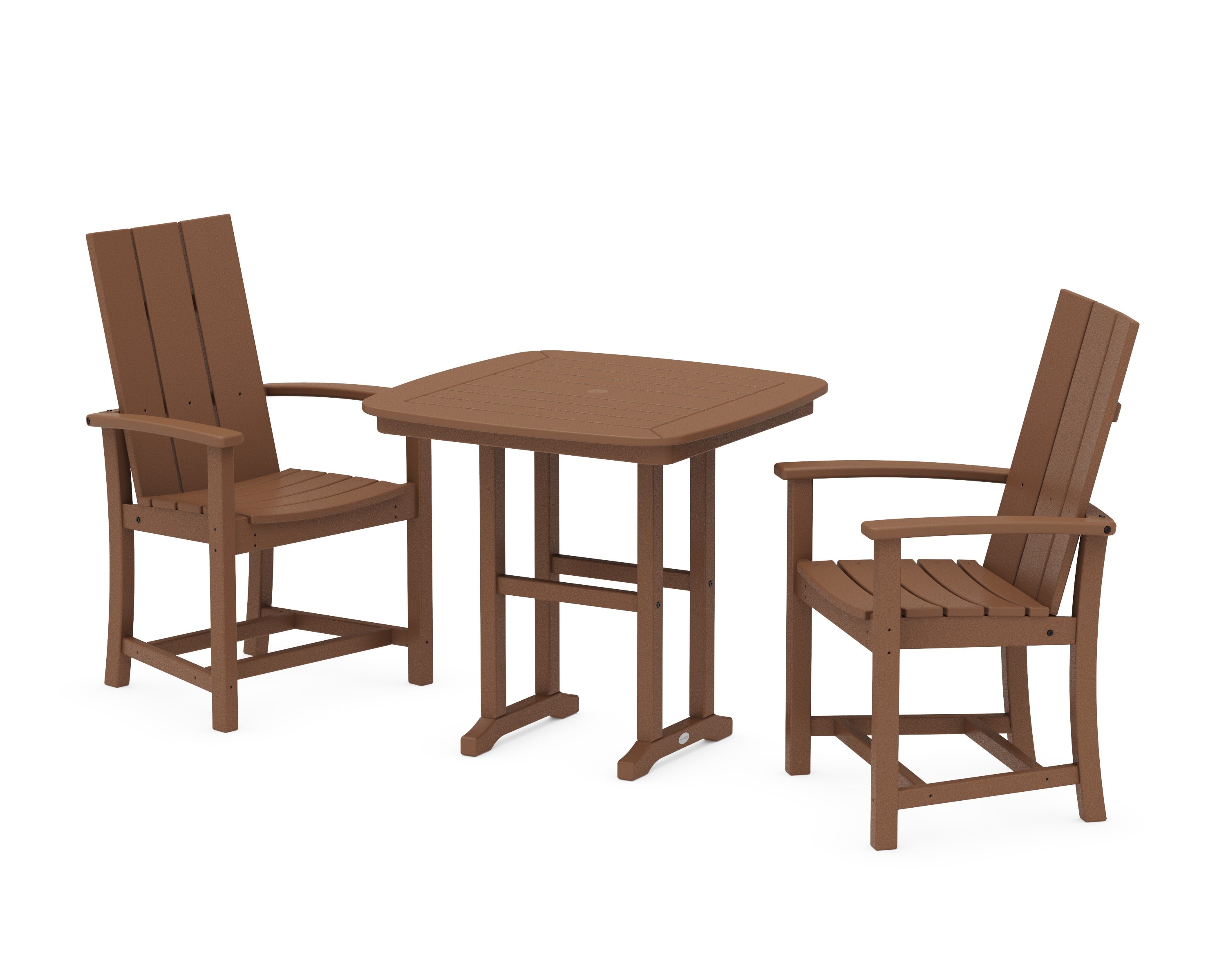 Modern Adirondack 3-Piece Dining Set in Teak