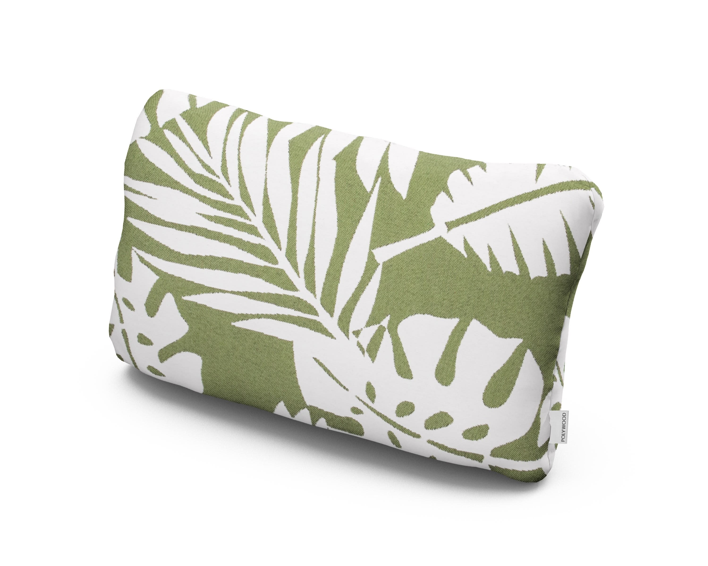 Outdoor Lumbar Pillow in Leaf Chive