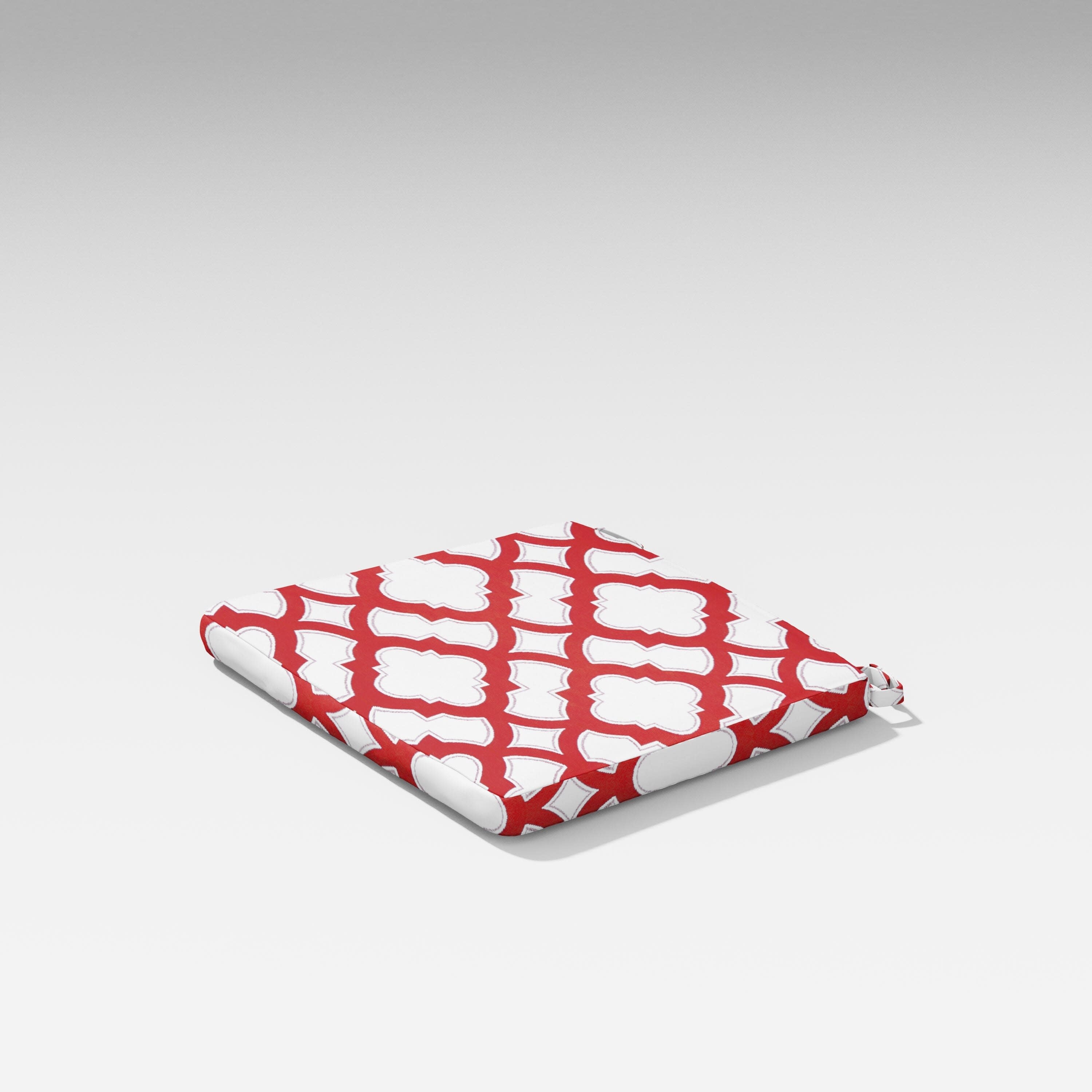 Latitude Dining Chair Cushion in Trellis Crimson