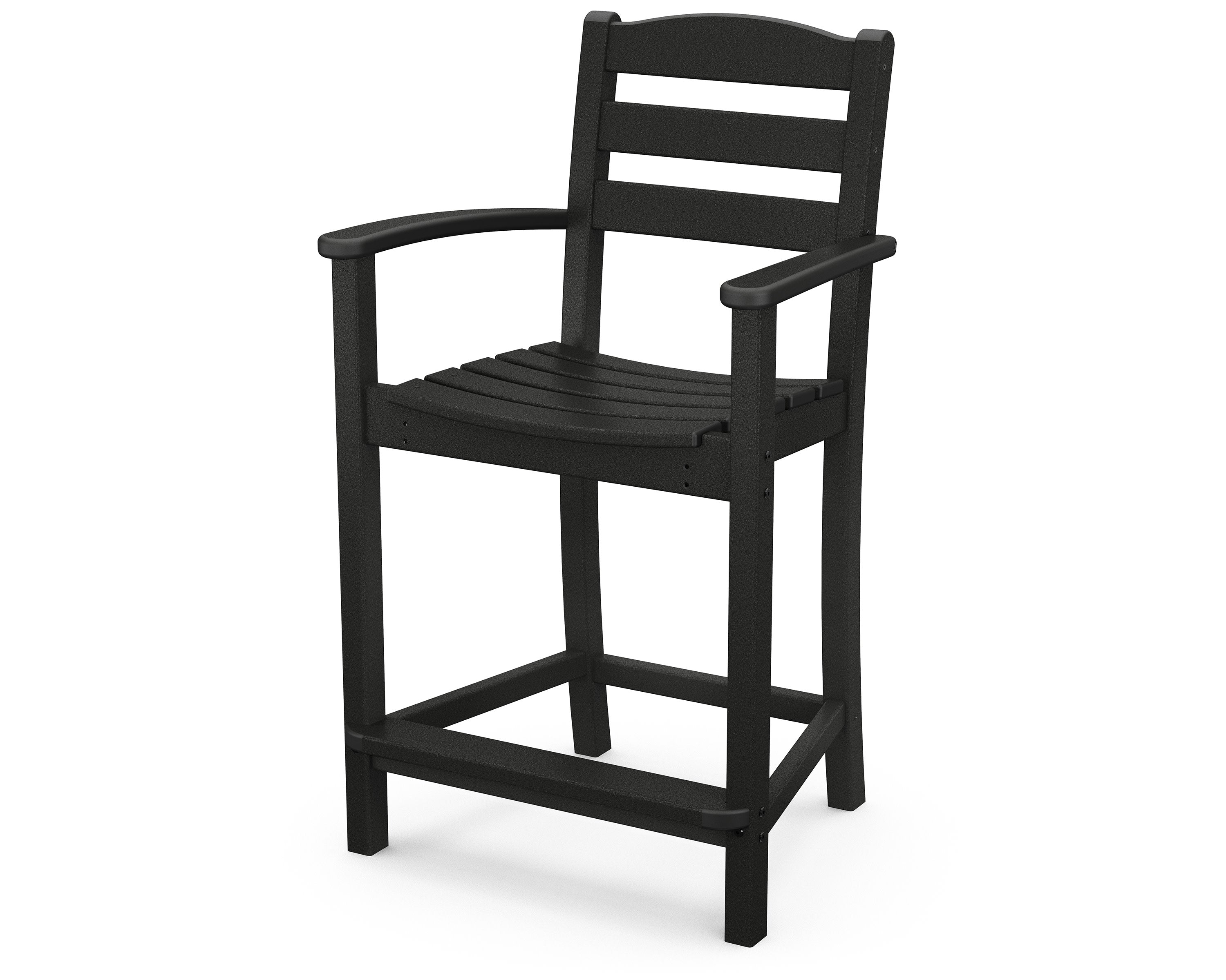 La Casa Caf Counter Arm Chair in Black