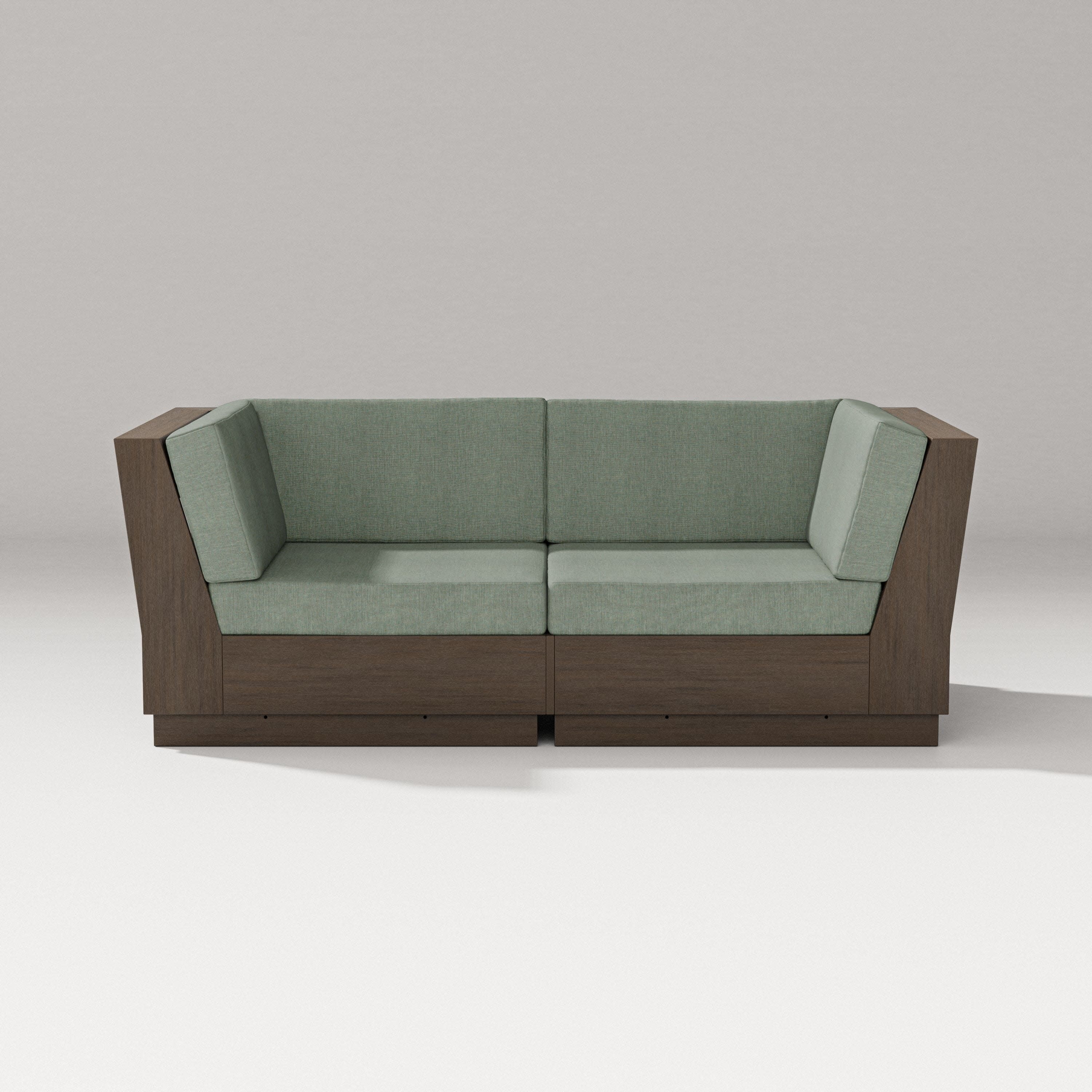 Elevate Loveseat Sectional in Kona / Cast Sage