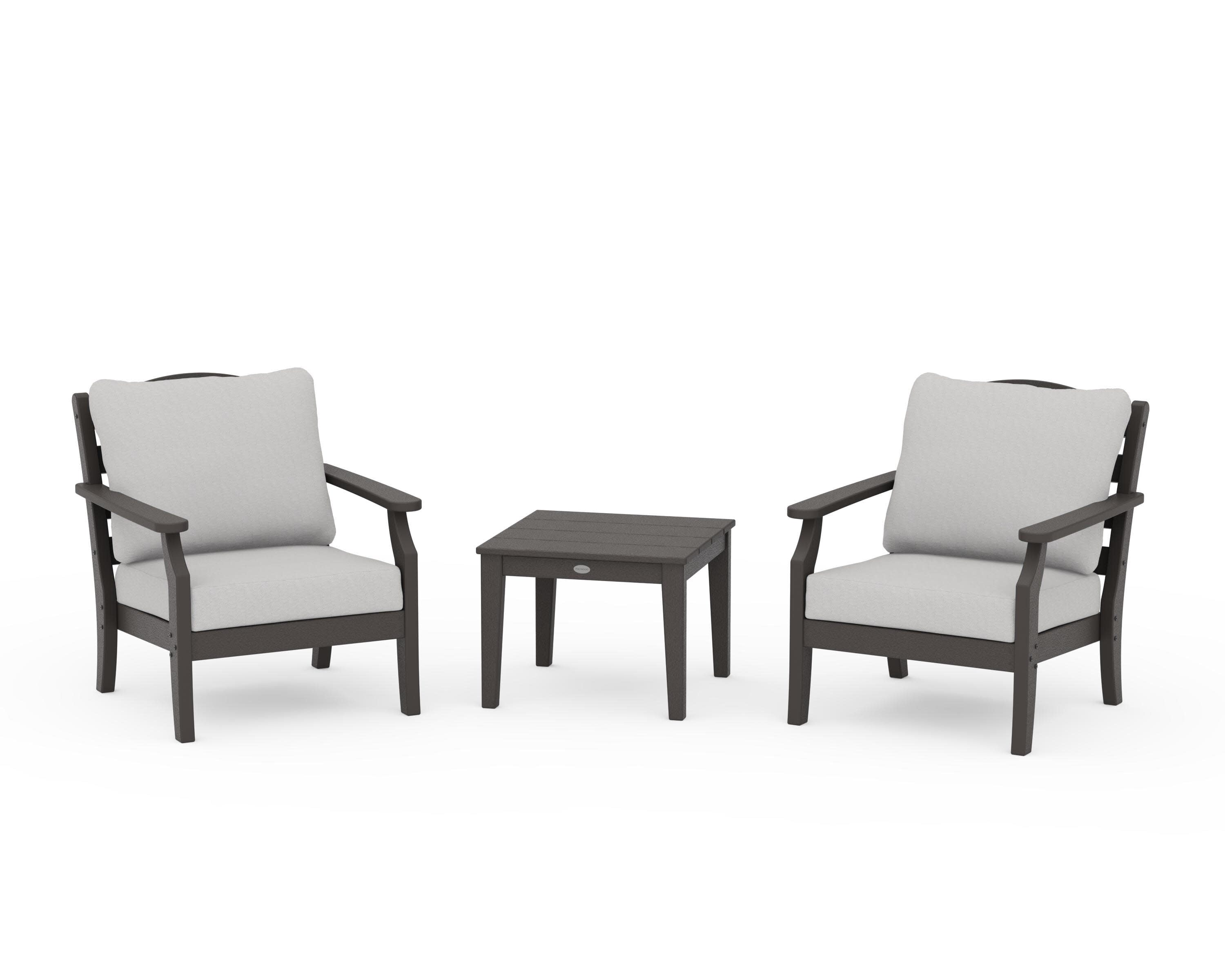 Savannah 3-Piece Deep Seating Set in Vintage Coffee / Diamond in the Rough