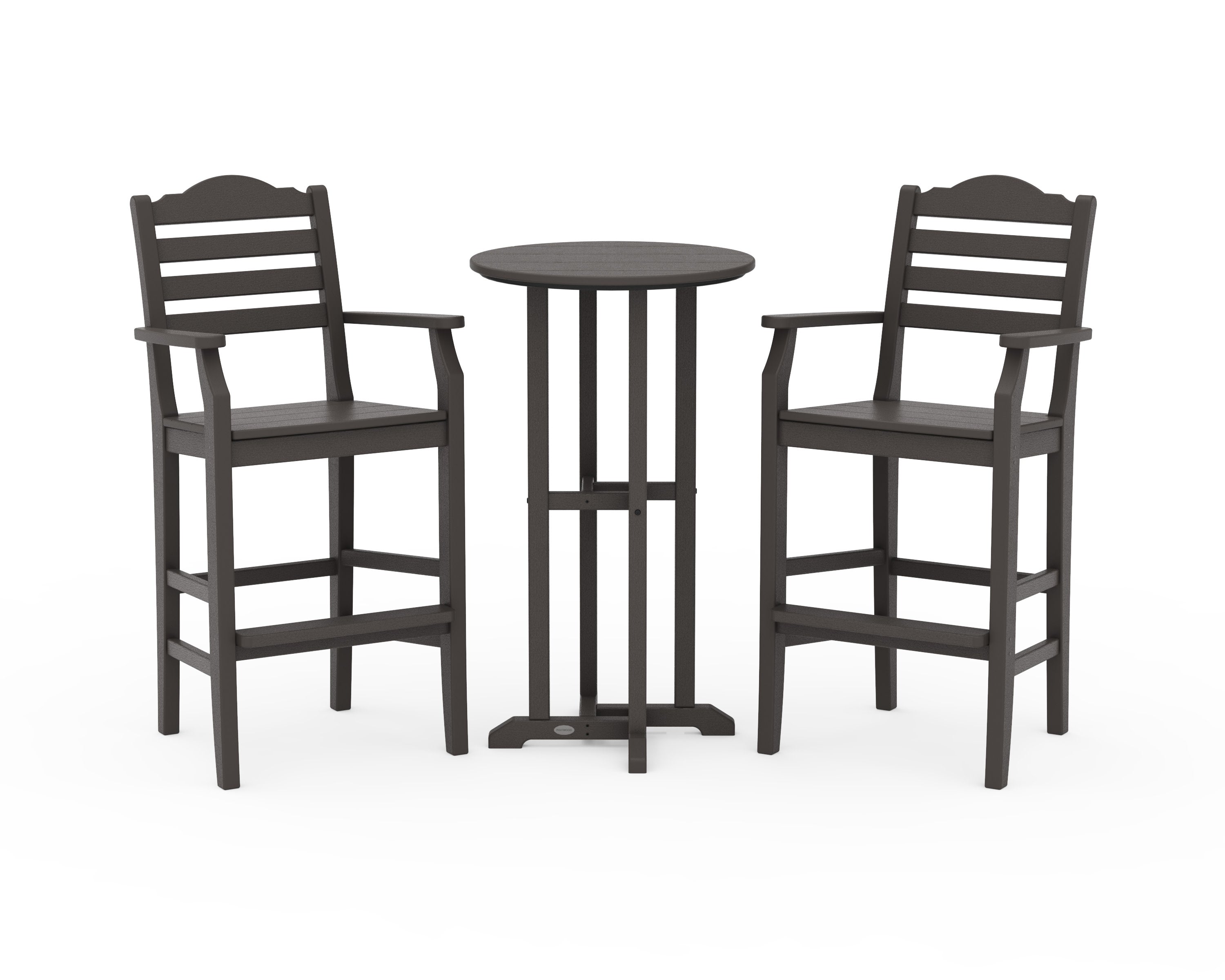 Savannah 3-Piece Farmhouse Bar Set in Vintage Coffee