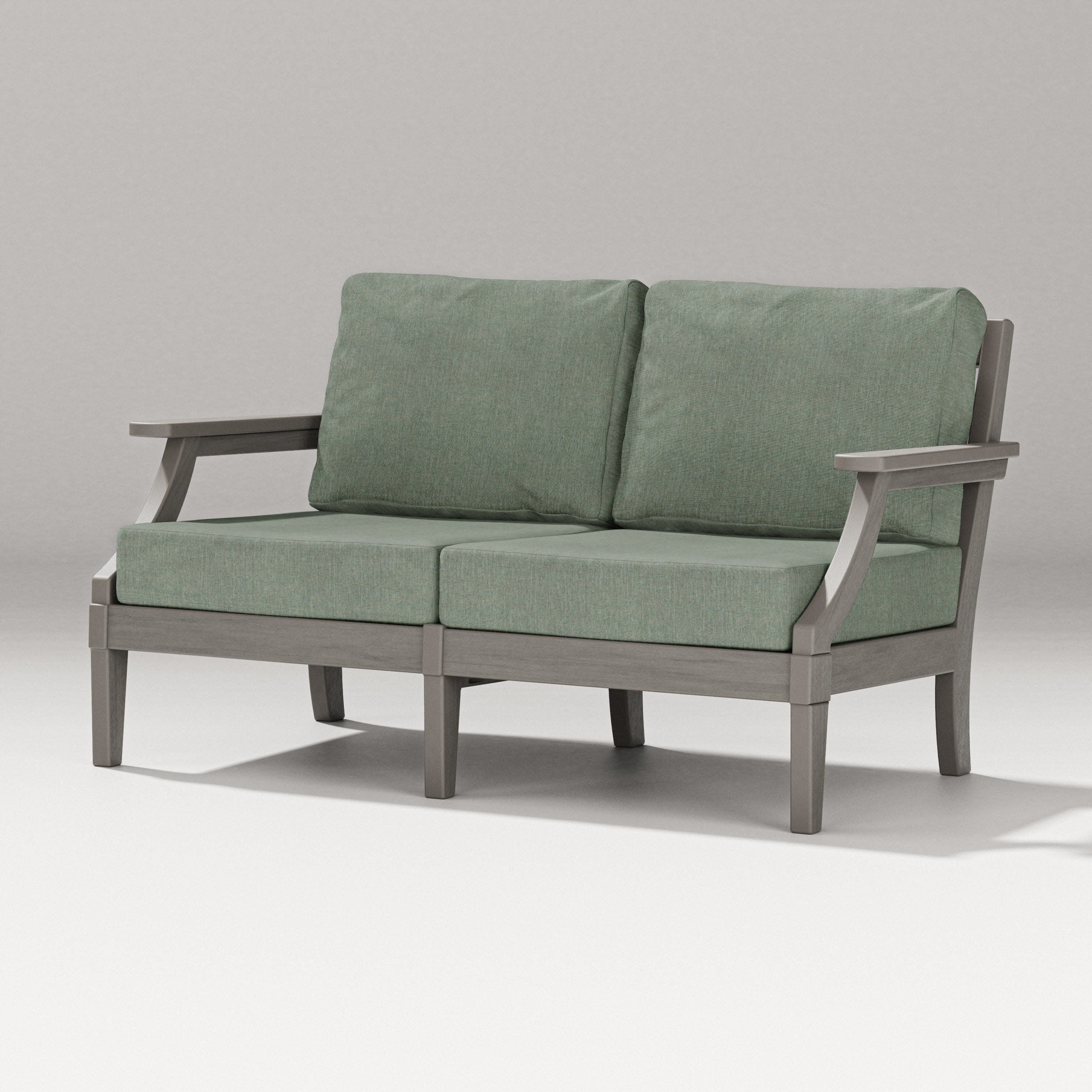 Estate Loveseat in Driftwood / Cast Sage