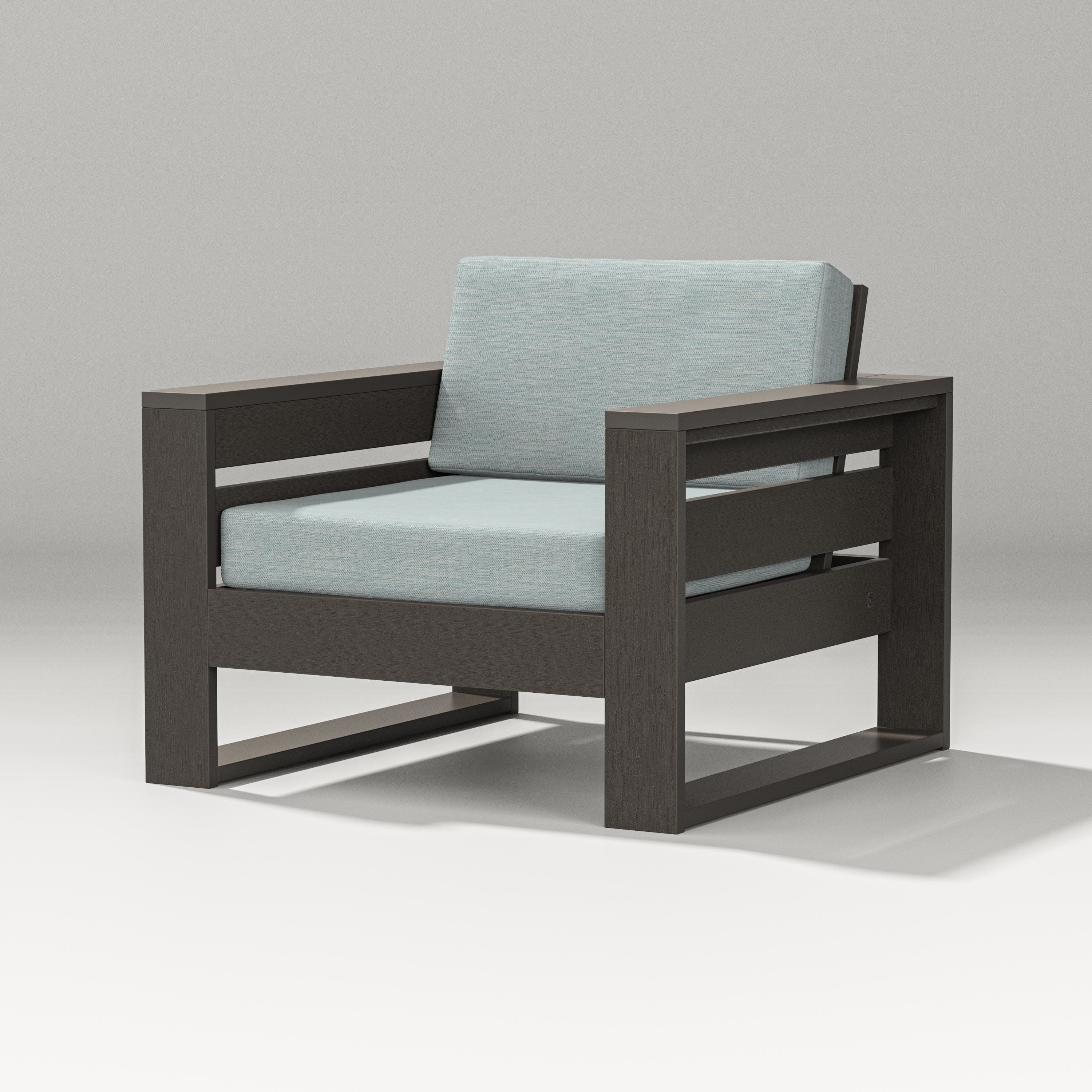 Latitude Lounge Chair in Vintage Coffee / Soothe Mist