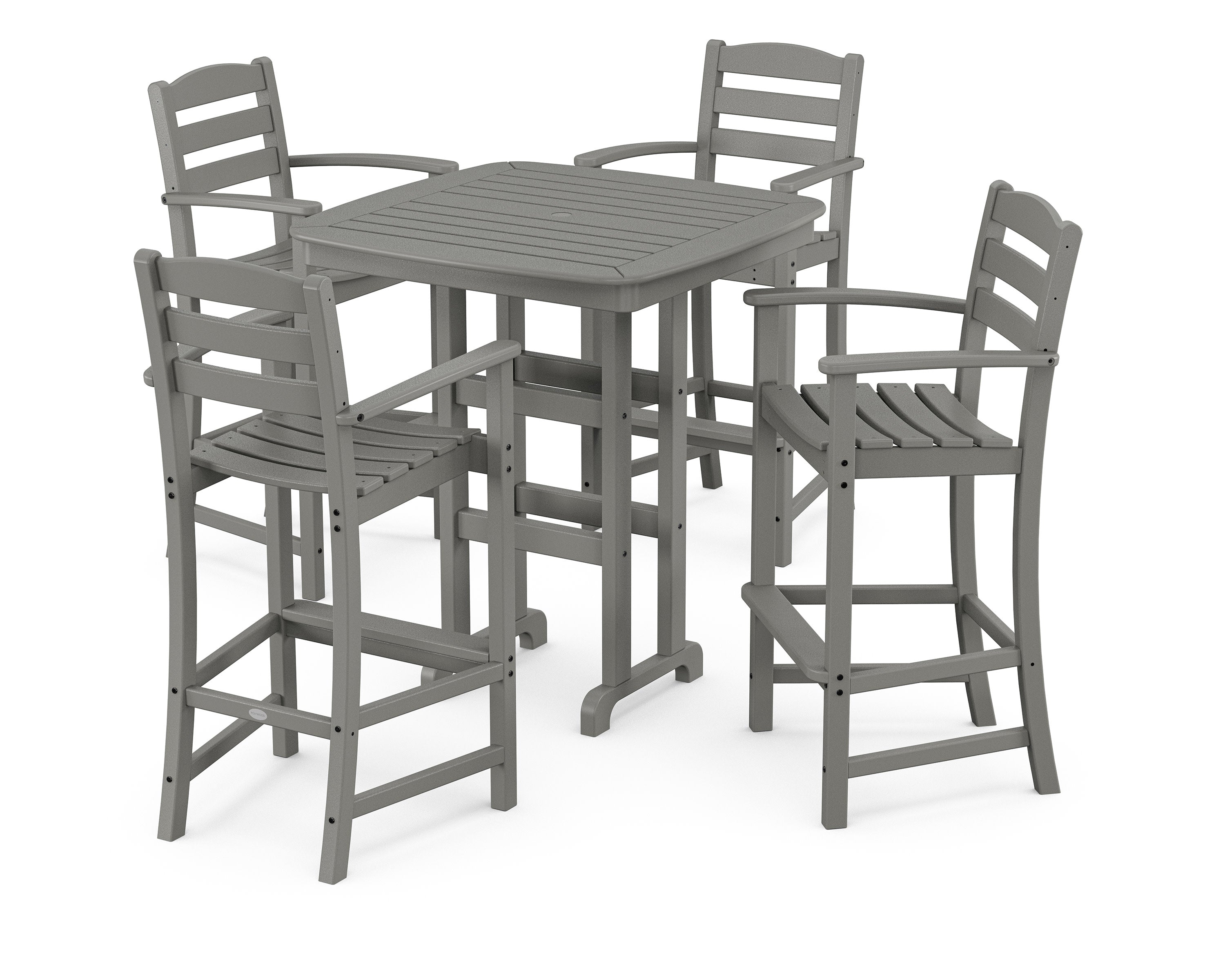 La Casa Caf 5-Piece Bar Set in Slate Grey