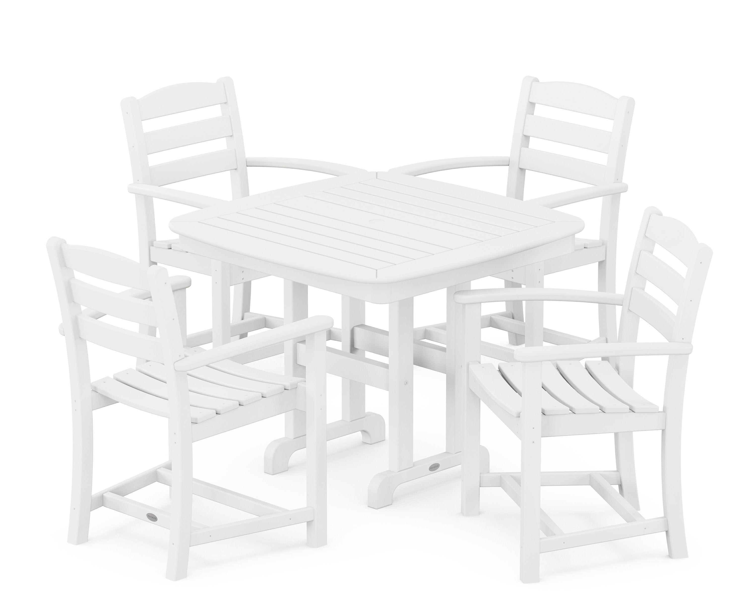 La Casa Caf 5-Piece Dining Set in White