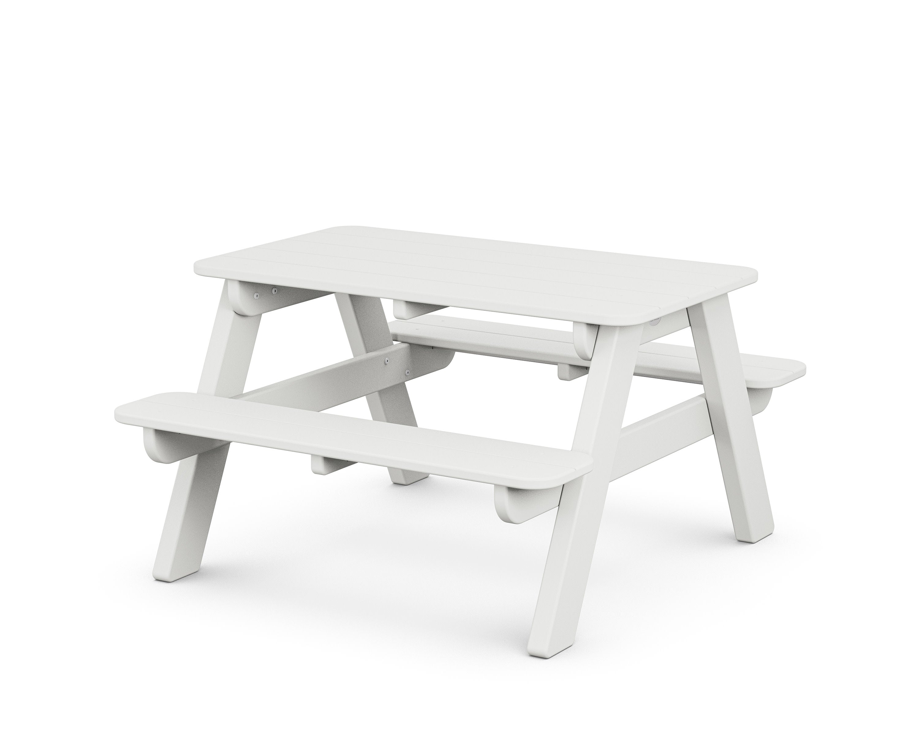 Kids Outdoor Picnic Table in White