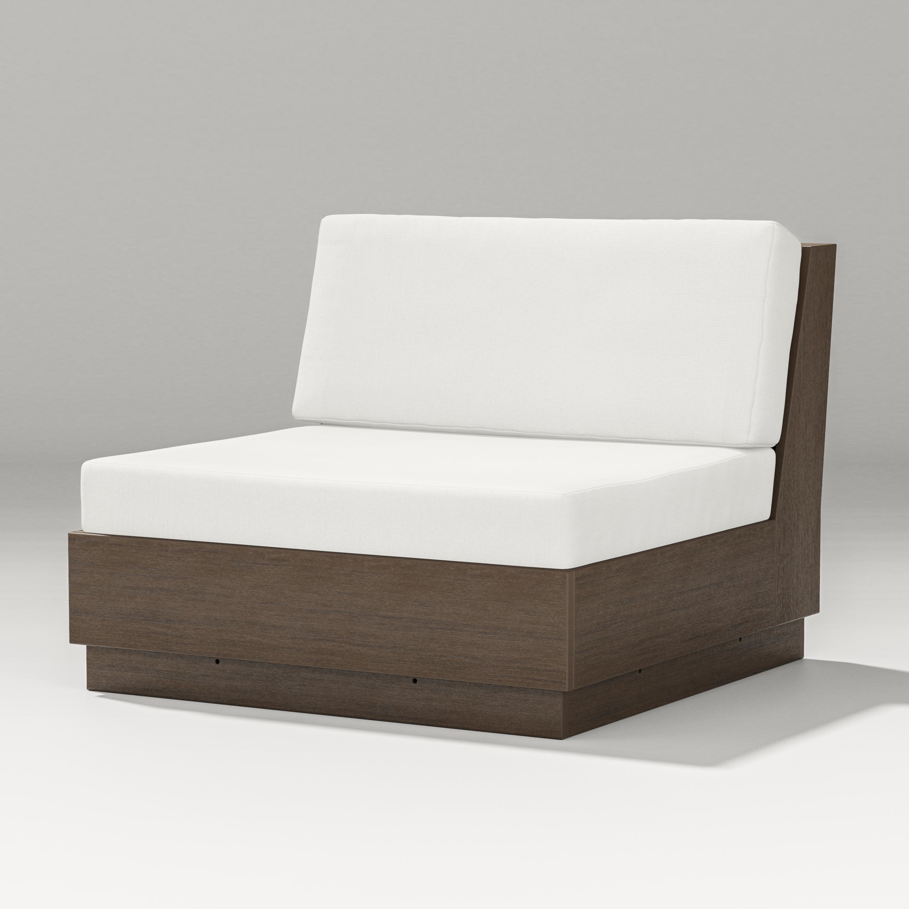 Elevate Modular Armless Chair in Kona / Natural Linen