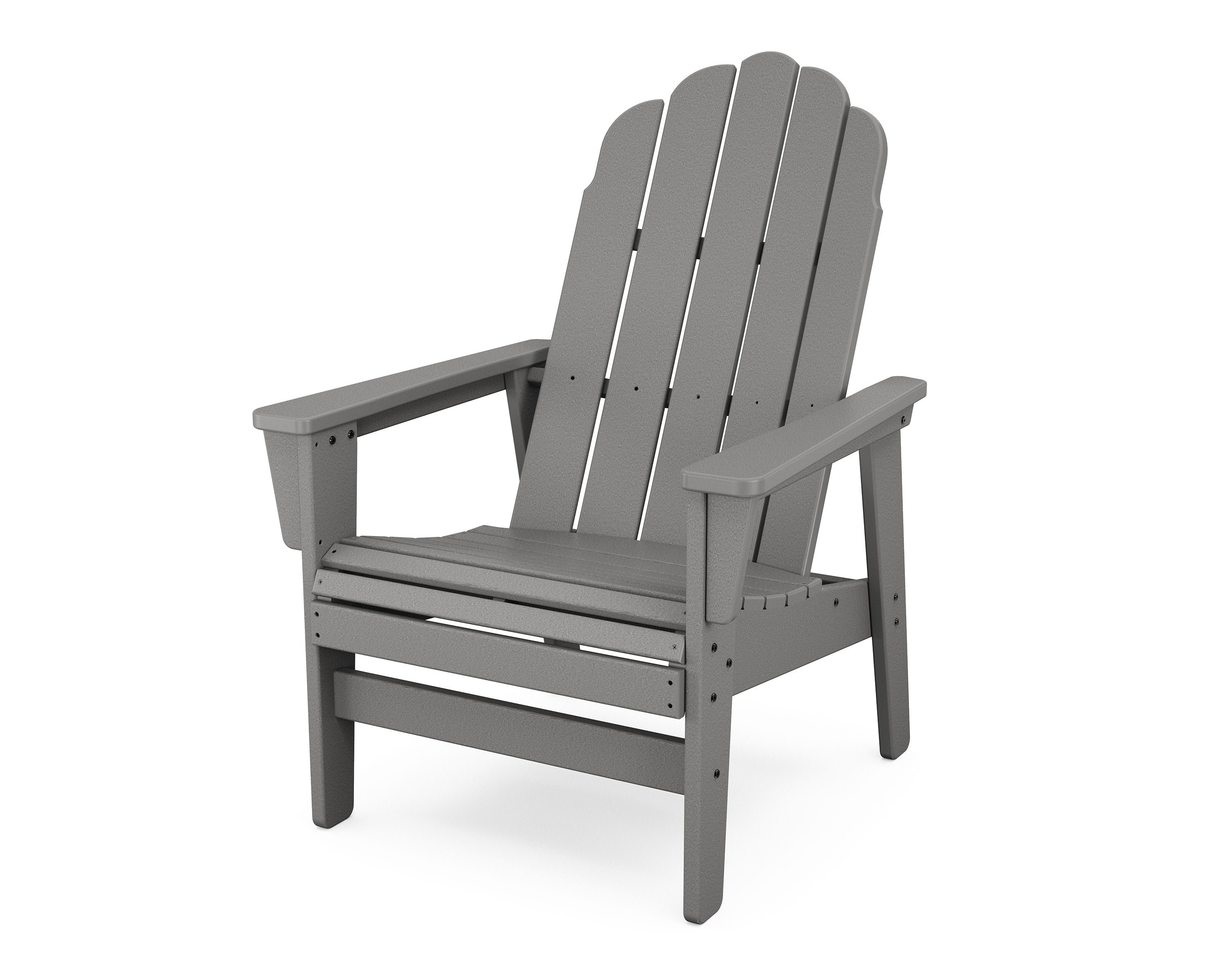Vineyard Grand Upright Adirondack Chair in Slate Grey