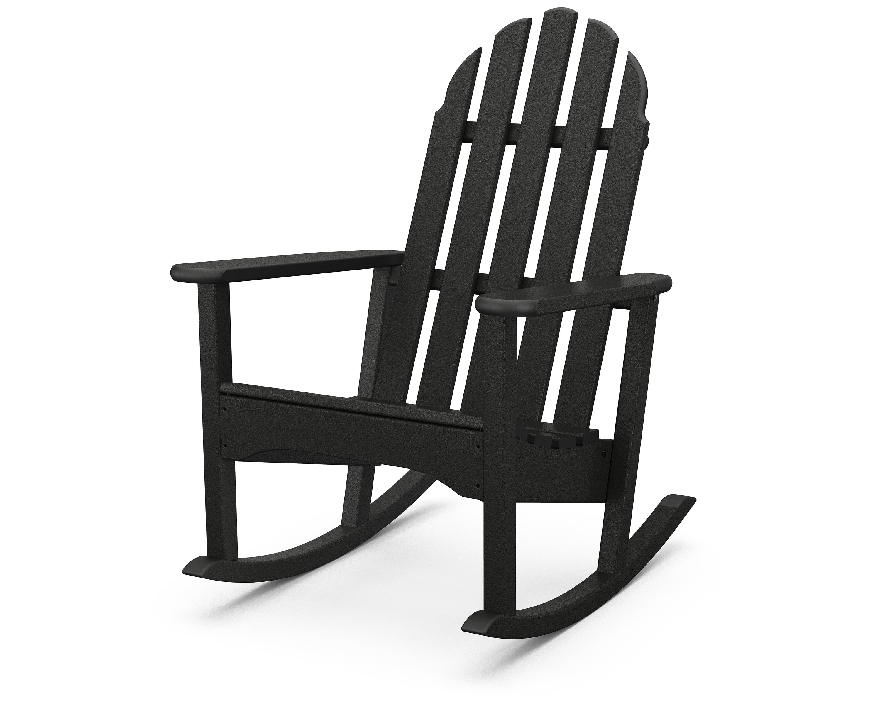 Classic Adirondack Rocking Chair in Black