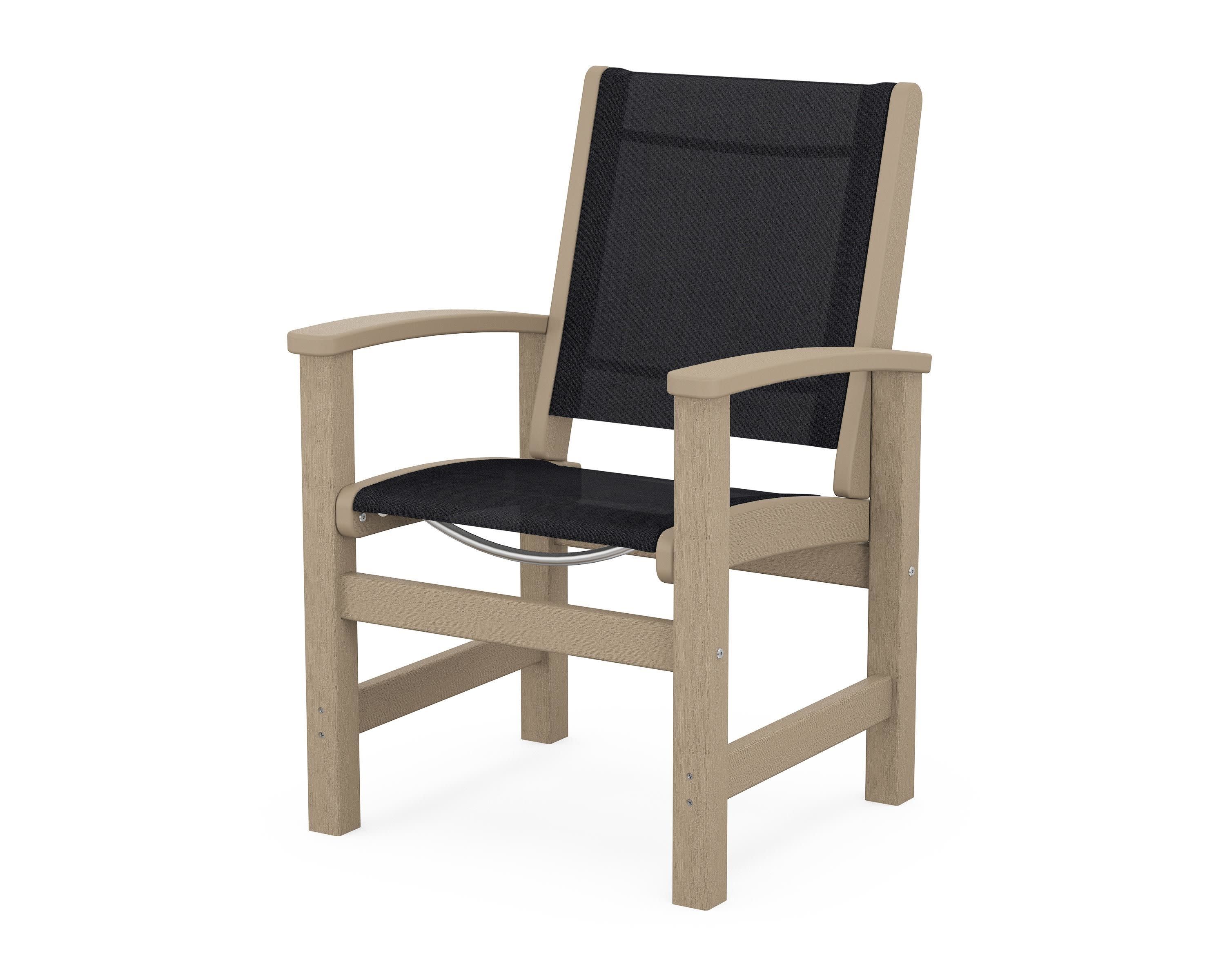 Coastal Dining Chair in Vintage Sahara / Black Sling