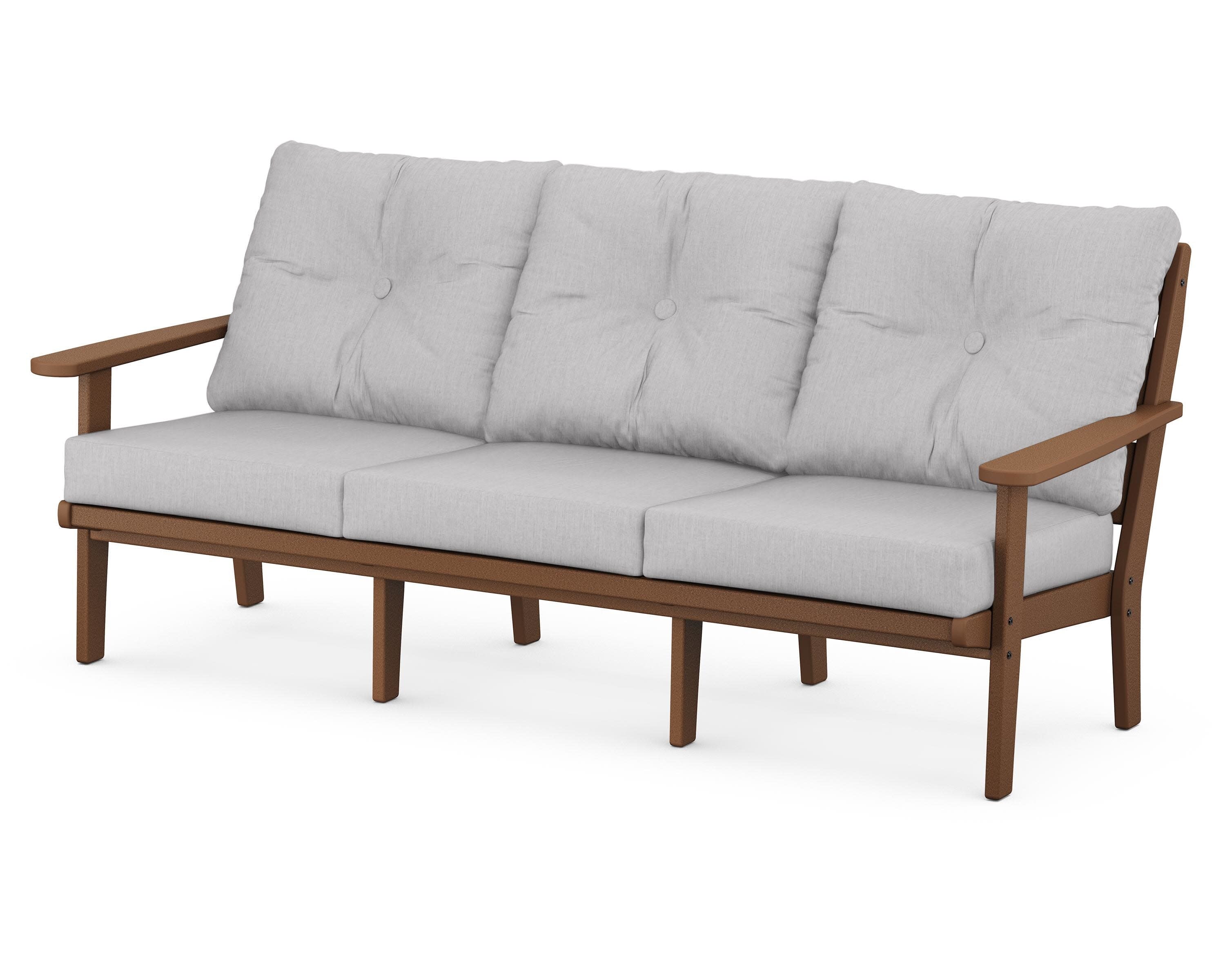 Lakeside Deep Seating Sofa in Teak / Granite