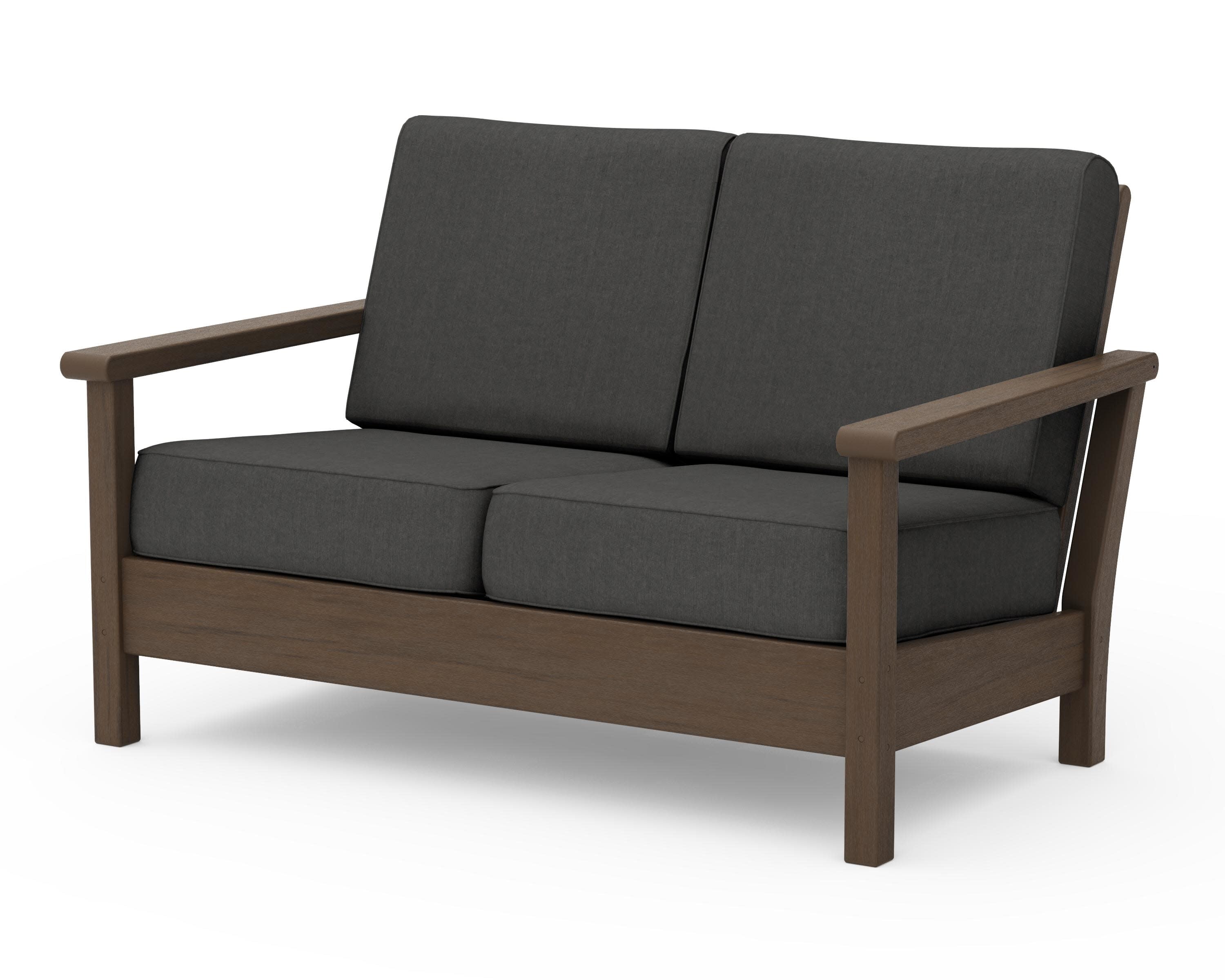 Harbour Deep Seating Loveseat in Kona / Spectrum Carbon