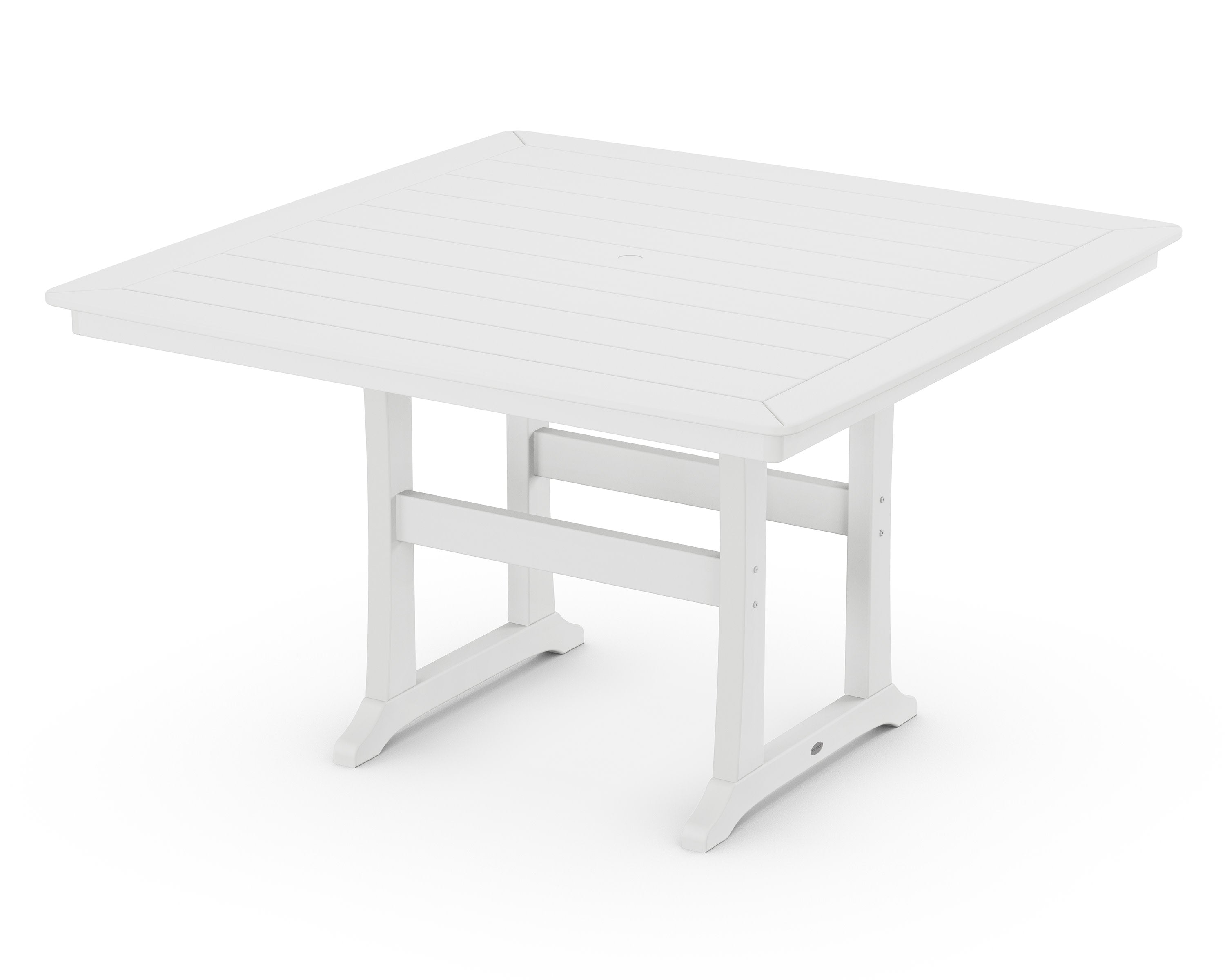 Nautical Trestle 59" Counter Table in White