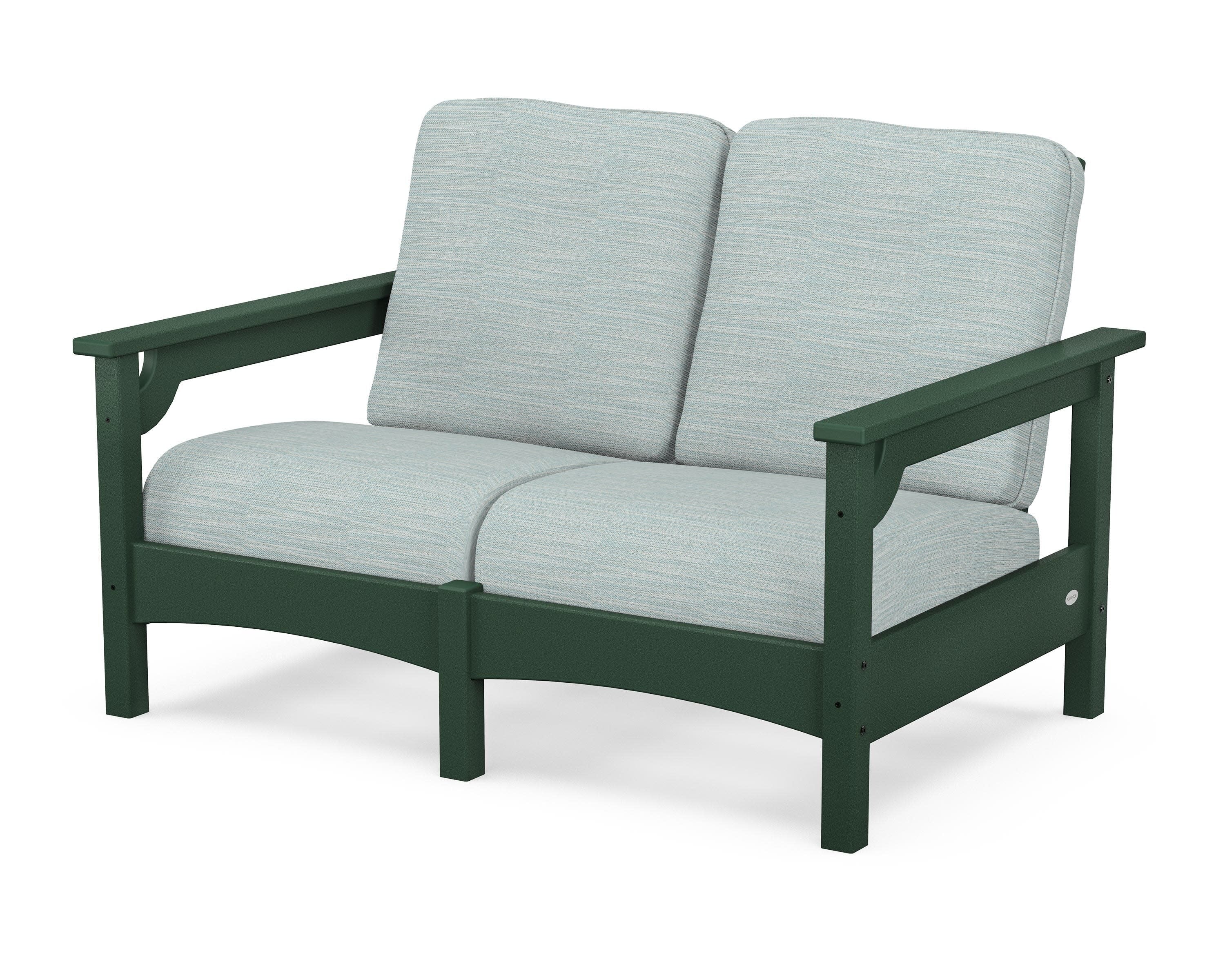 Club Loveseat in Green / Soothe Mist