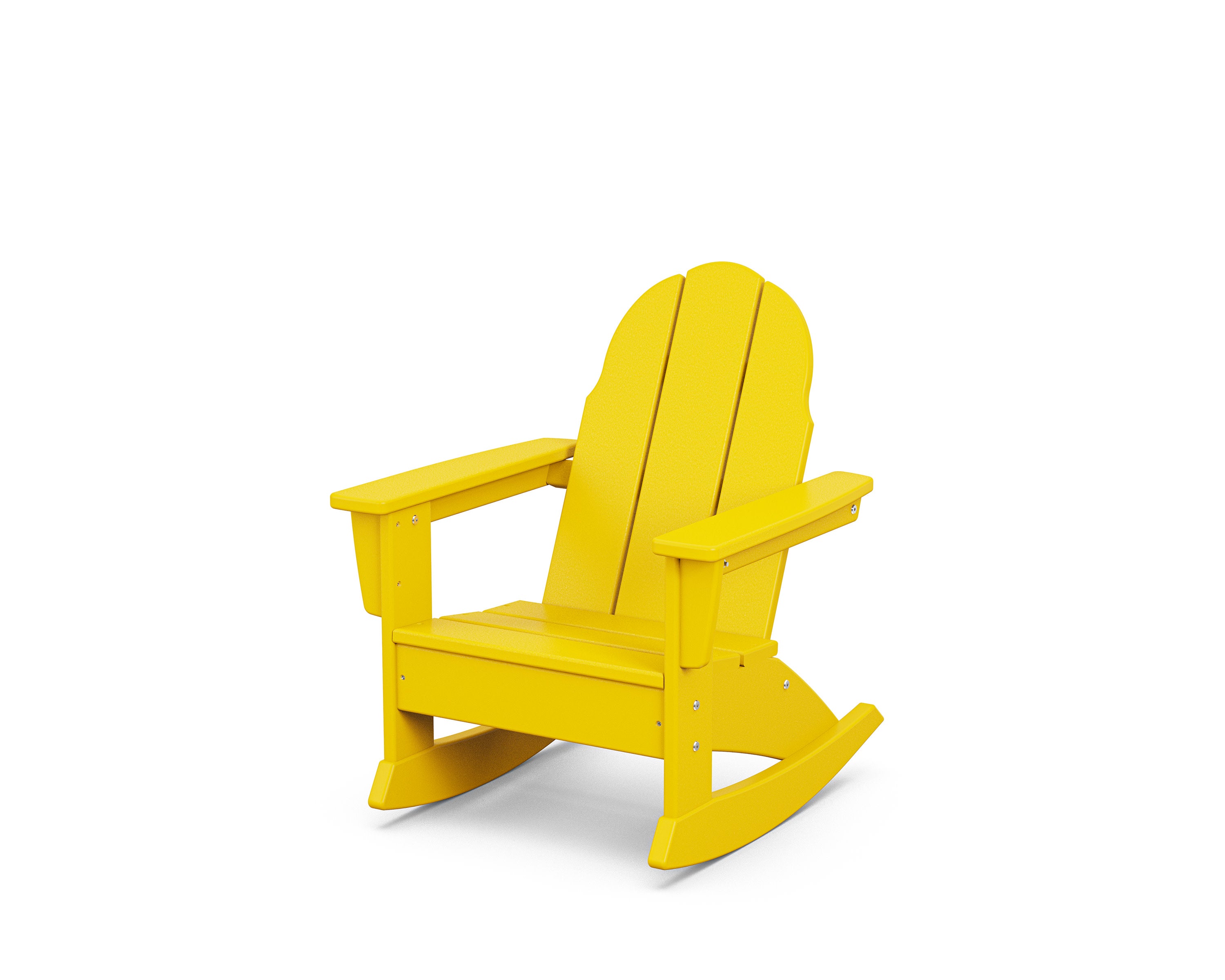 Kids Vineyard Adirondack Rocking Chair in Lemon