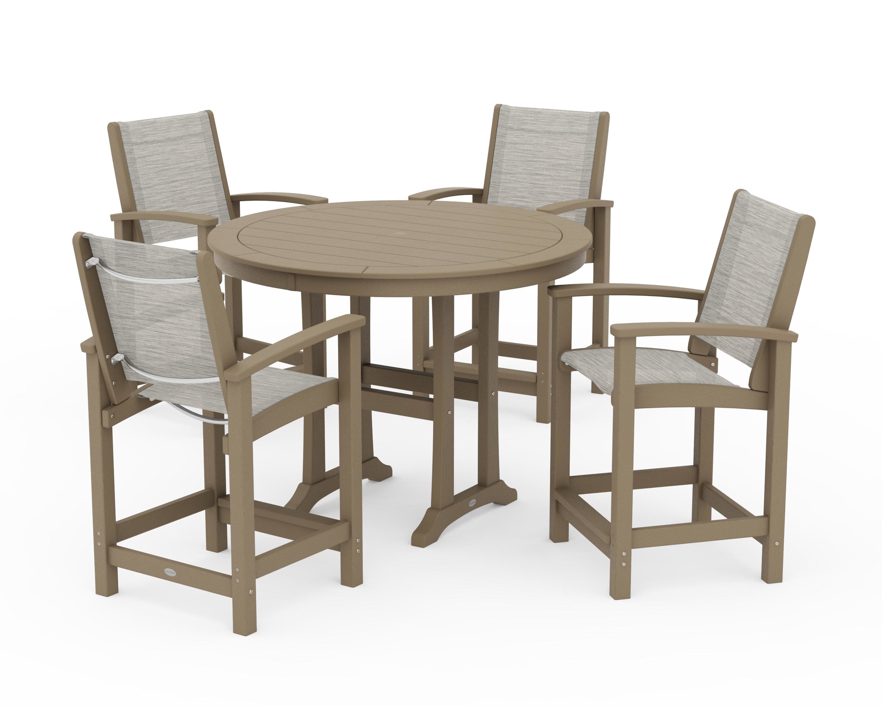 Coastal 5-Piece Counter Set in Vintage Sahara / Birch Sling