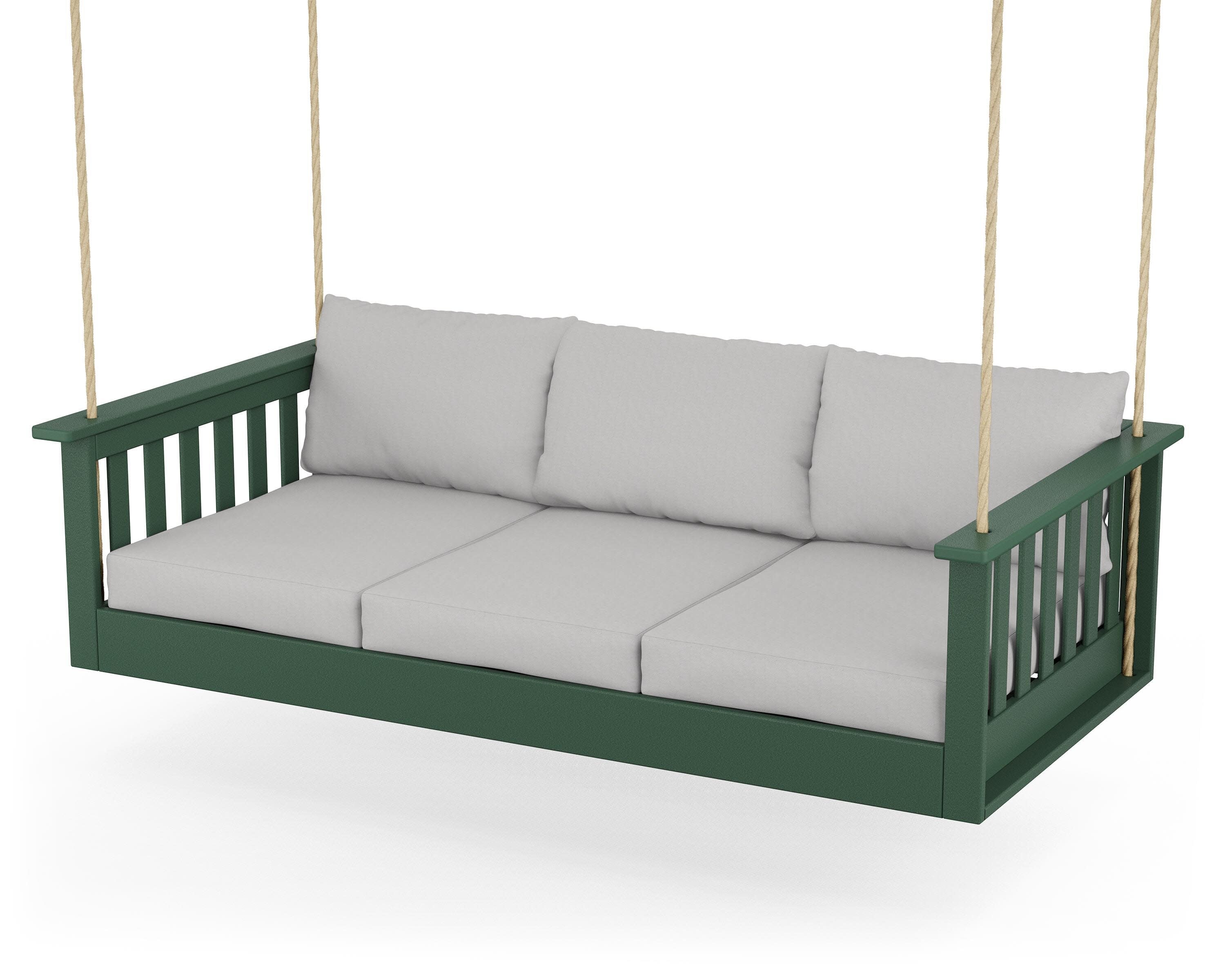 Vineyard Daybed Swing in Green / Diamond in the Rough