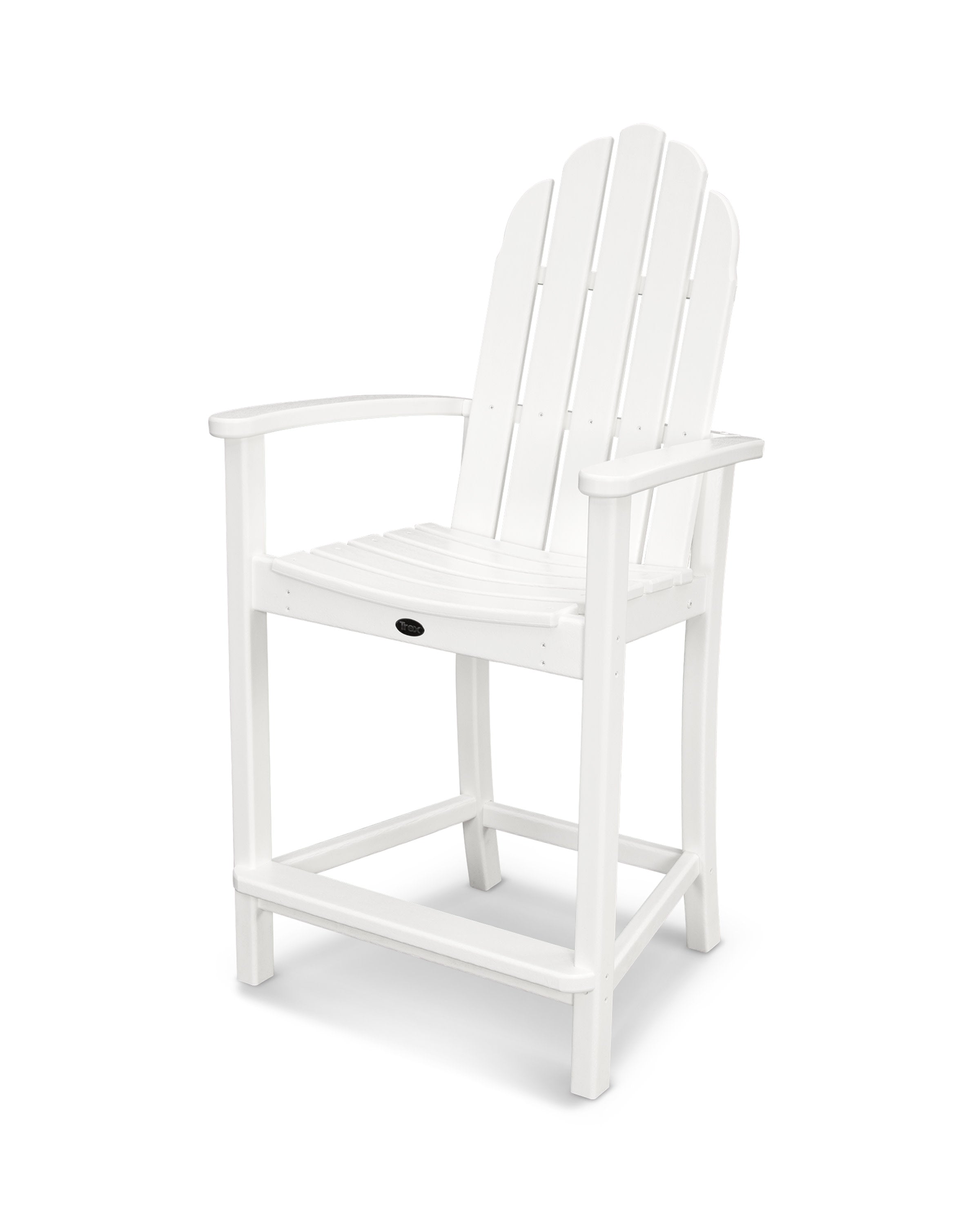Classic Adirondack Counter Chair in White