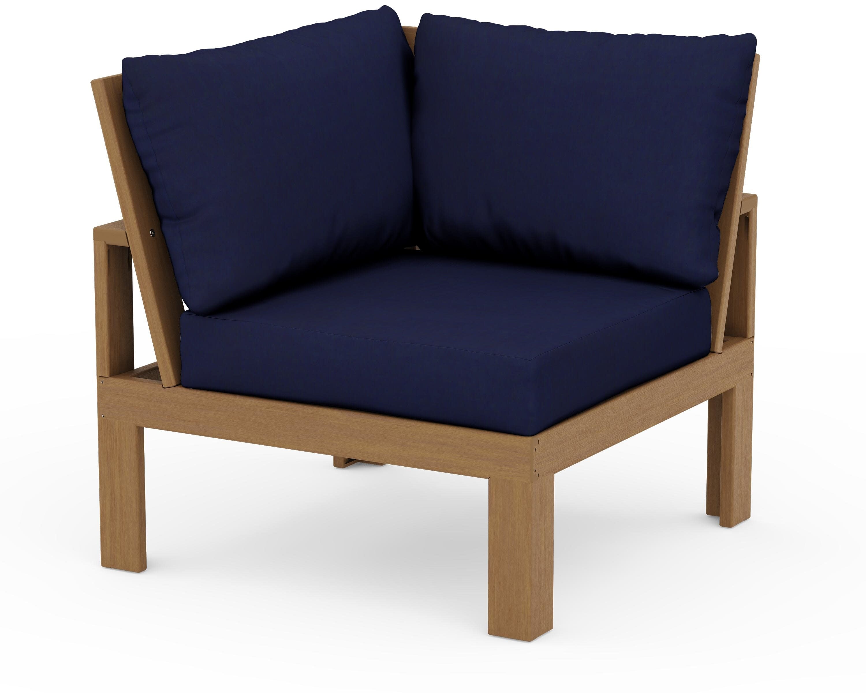 Modular Corner Chair in Natural / Navy