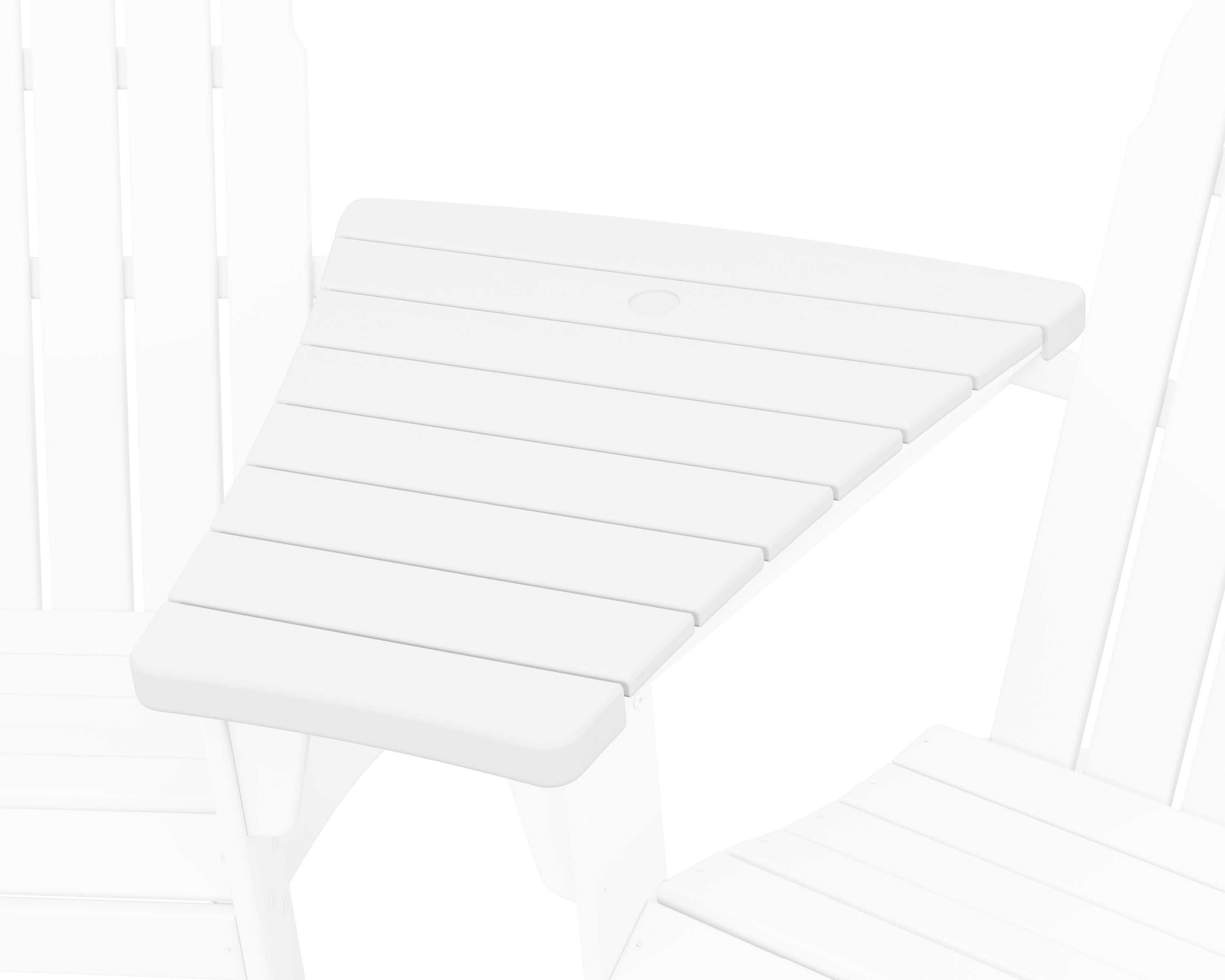 400 Series Angled Adirondack Connecting Table in White