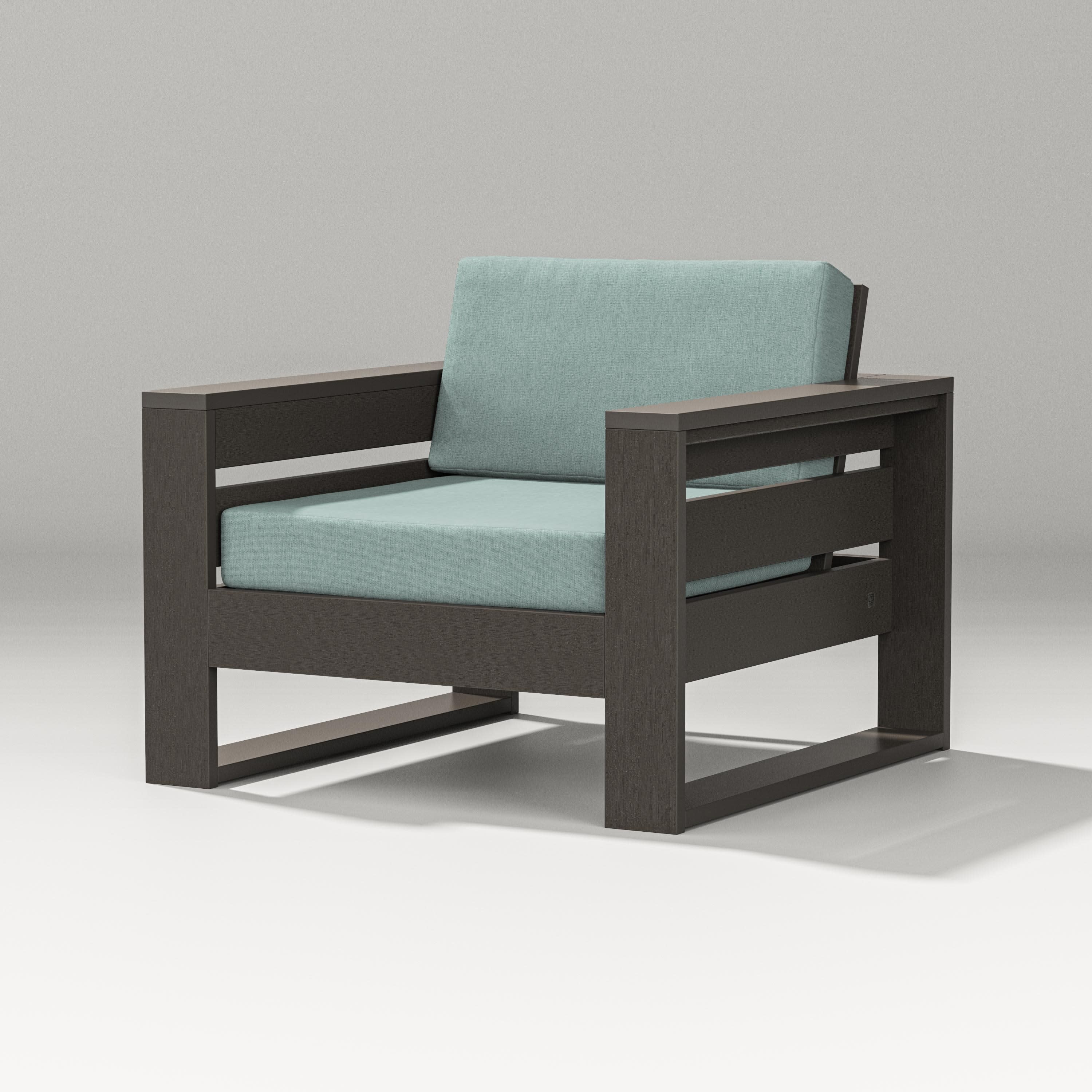 Latitude Lounge Chair in Vintage Coffee / Glacier Spa