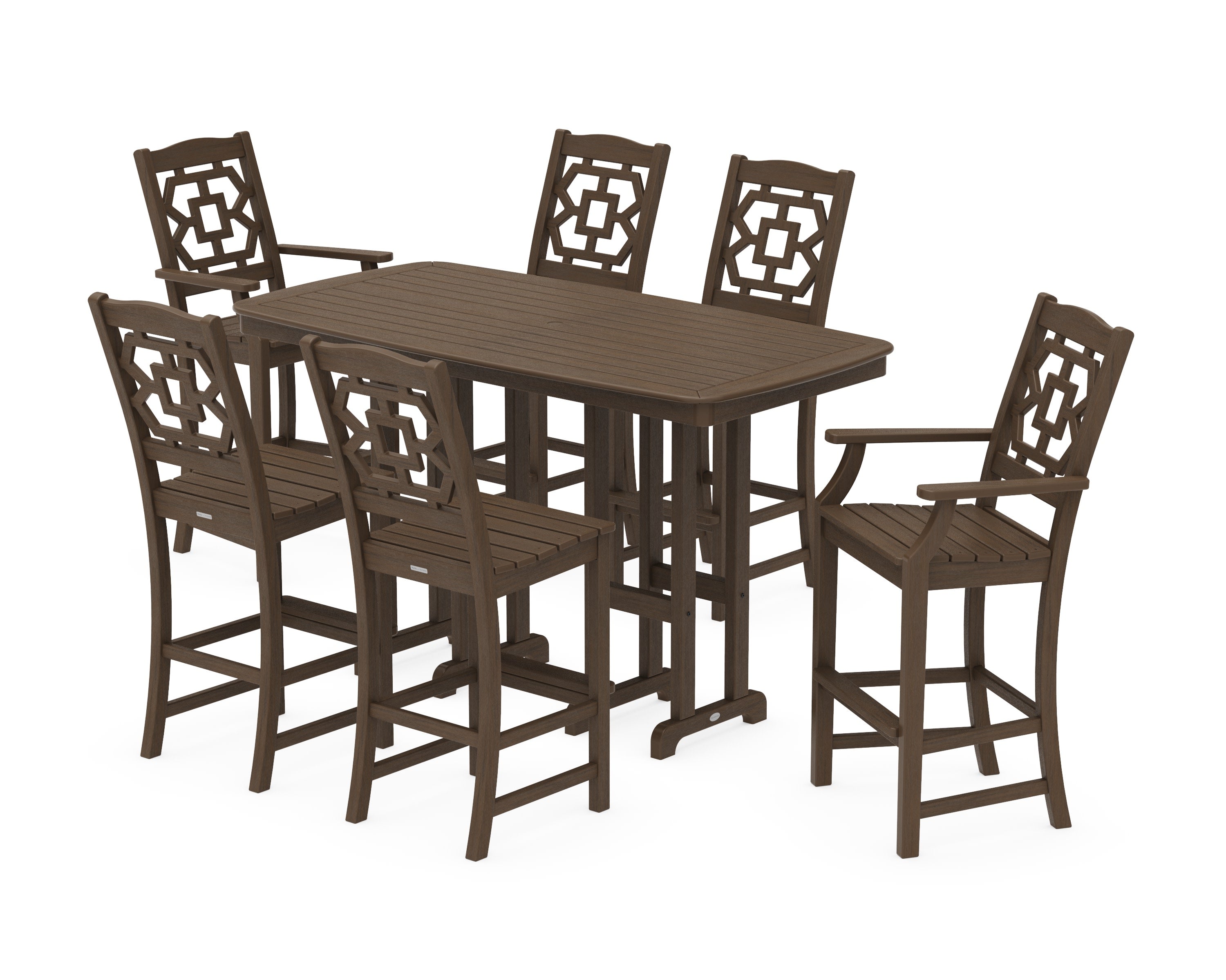 Chinoiserie 7-Piece Bar Set in Kona