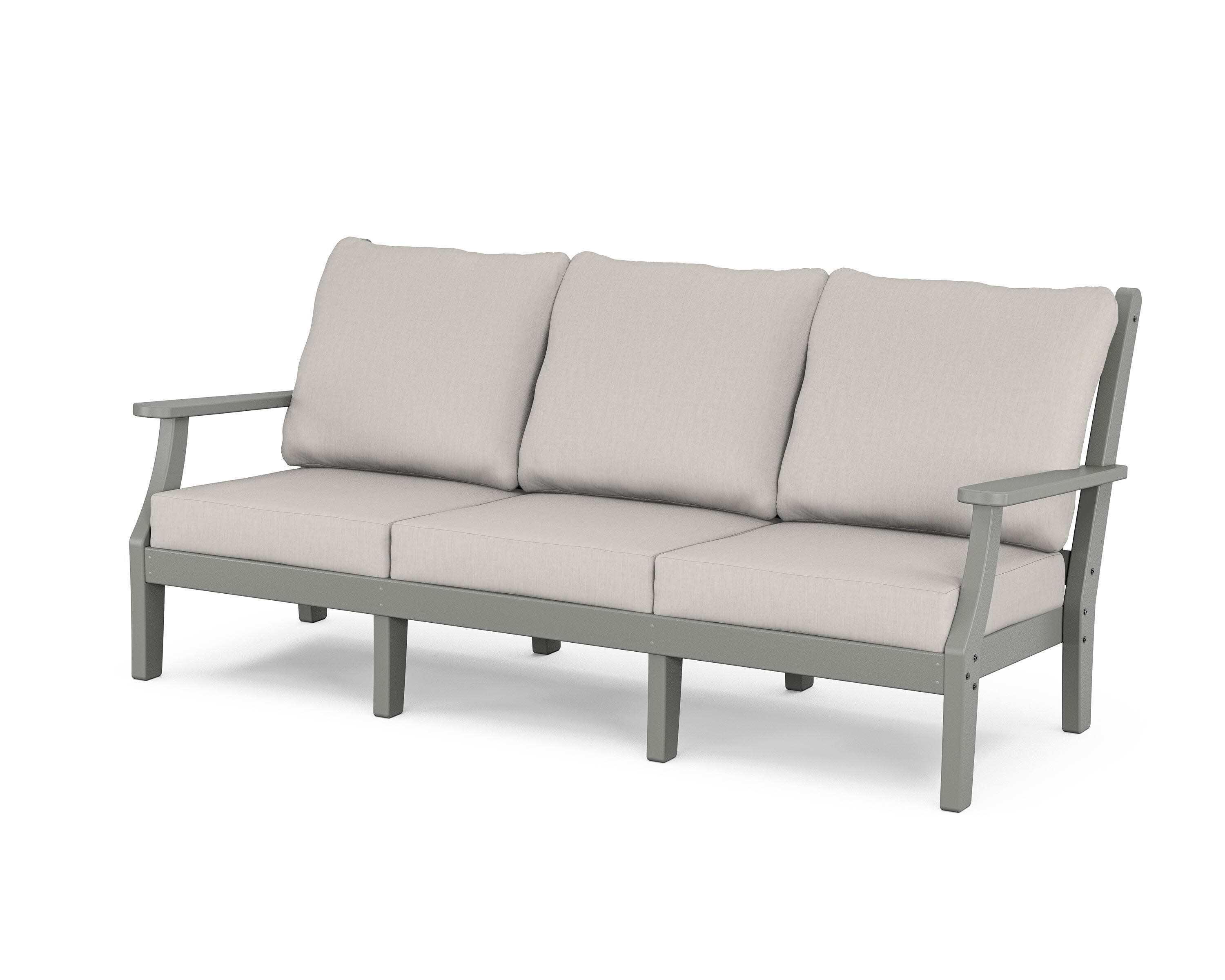 Wovendale Deep Seating Sofa in Slate Grey / Cast Ash