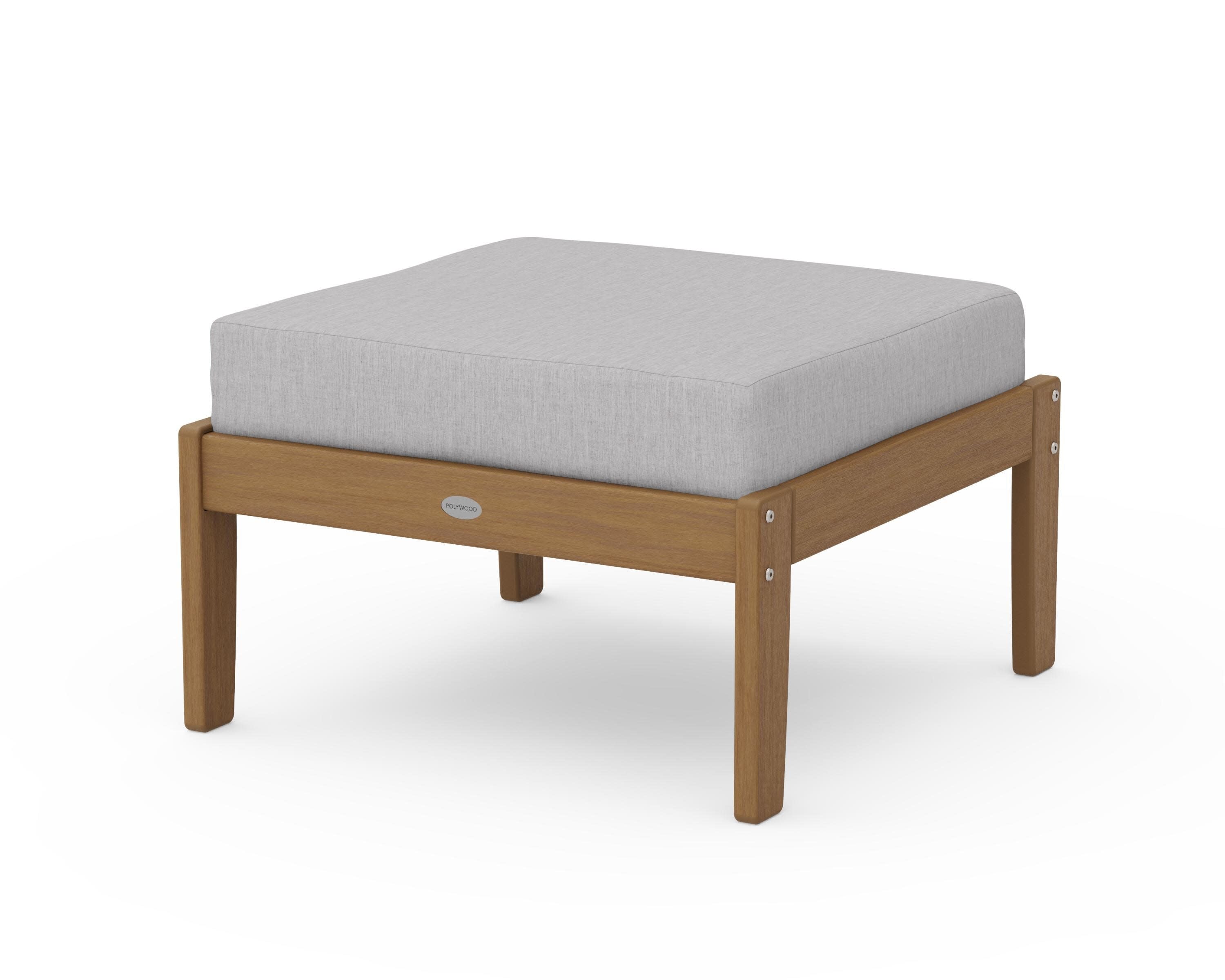 Braxton Deep Seating Ottoman in Natural / Granite