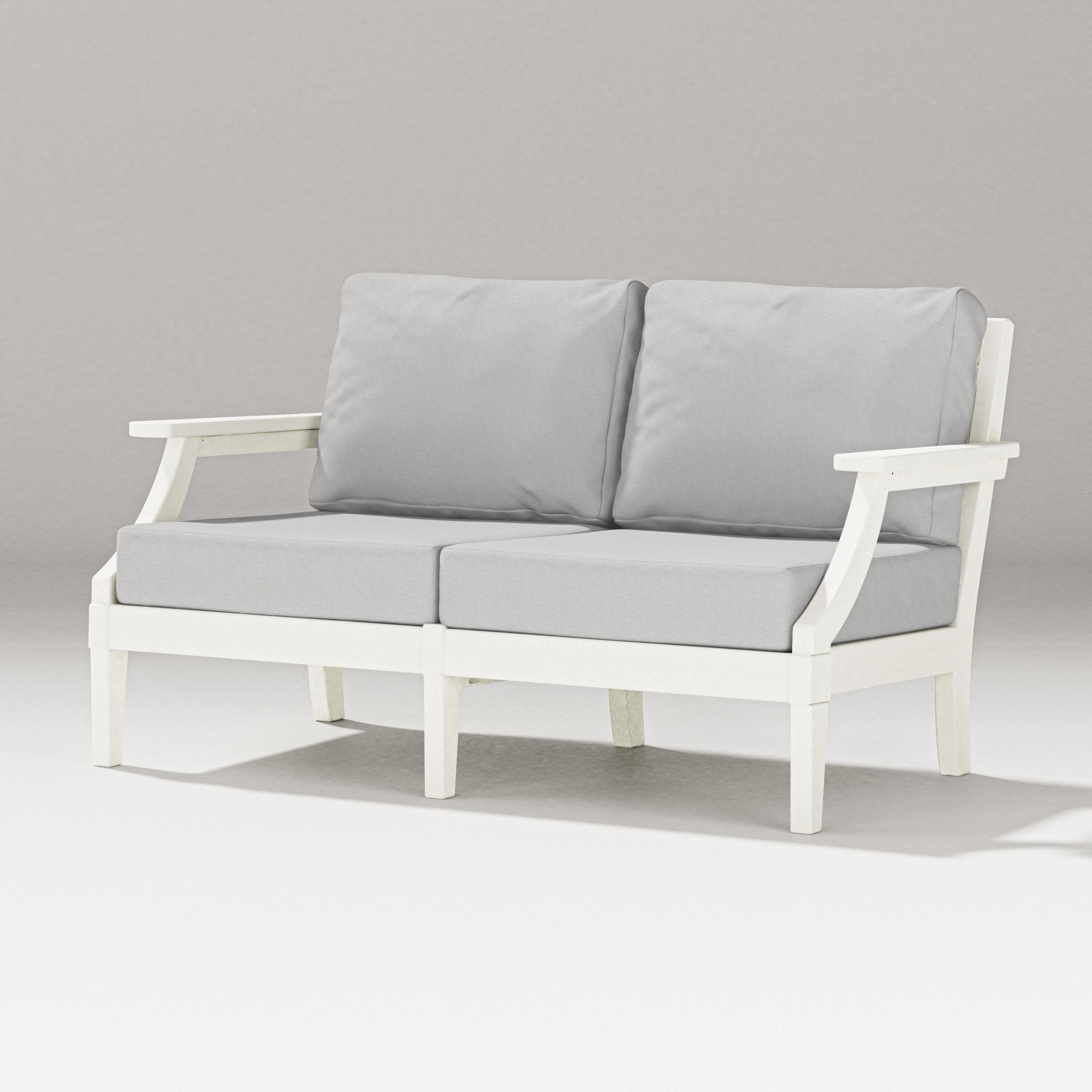 Estate Loveseat in Vintage White / Diamond in the Rough