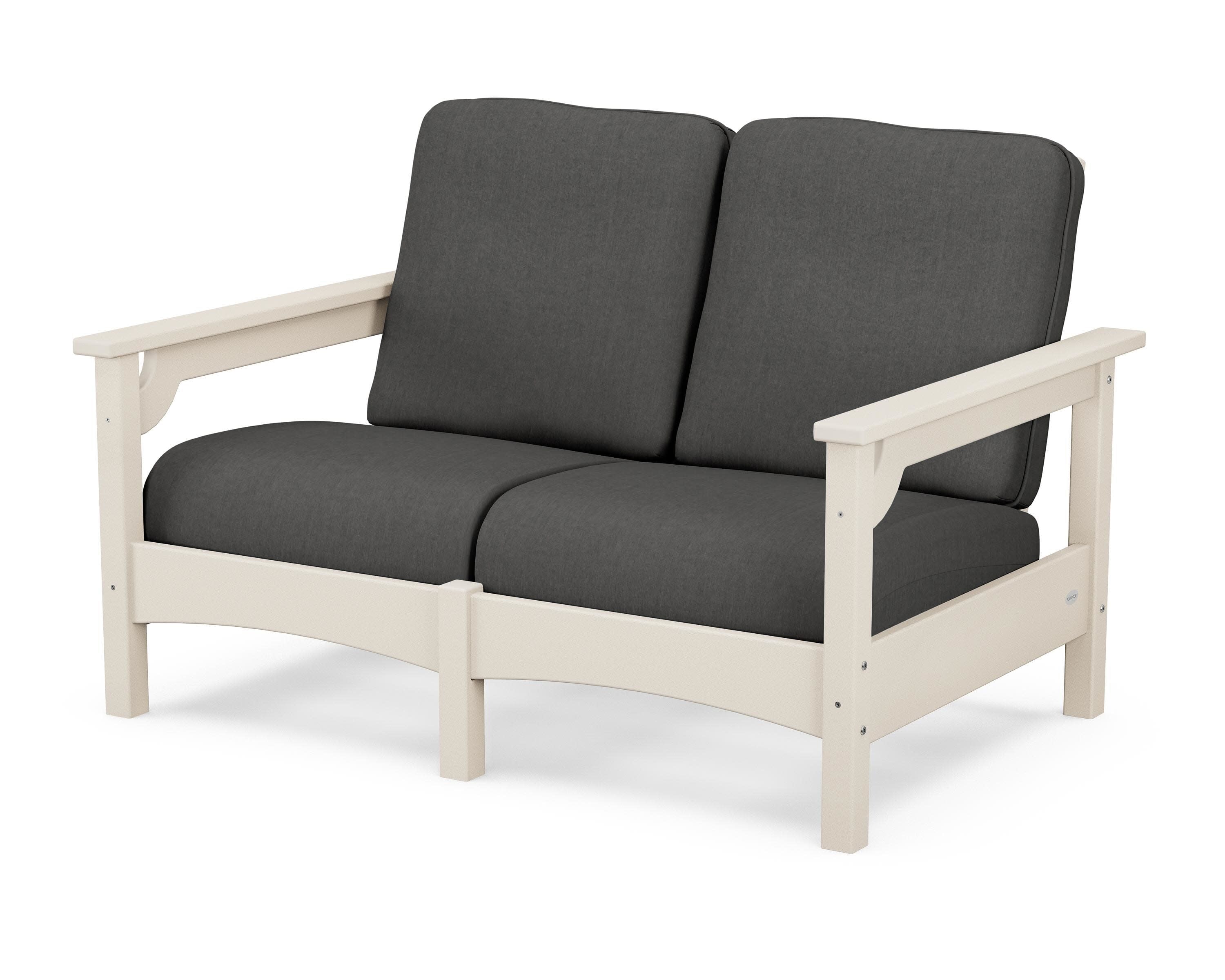 Club Loveseat in Sand / Spectrum Carbon