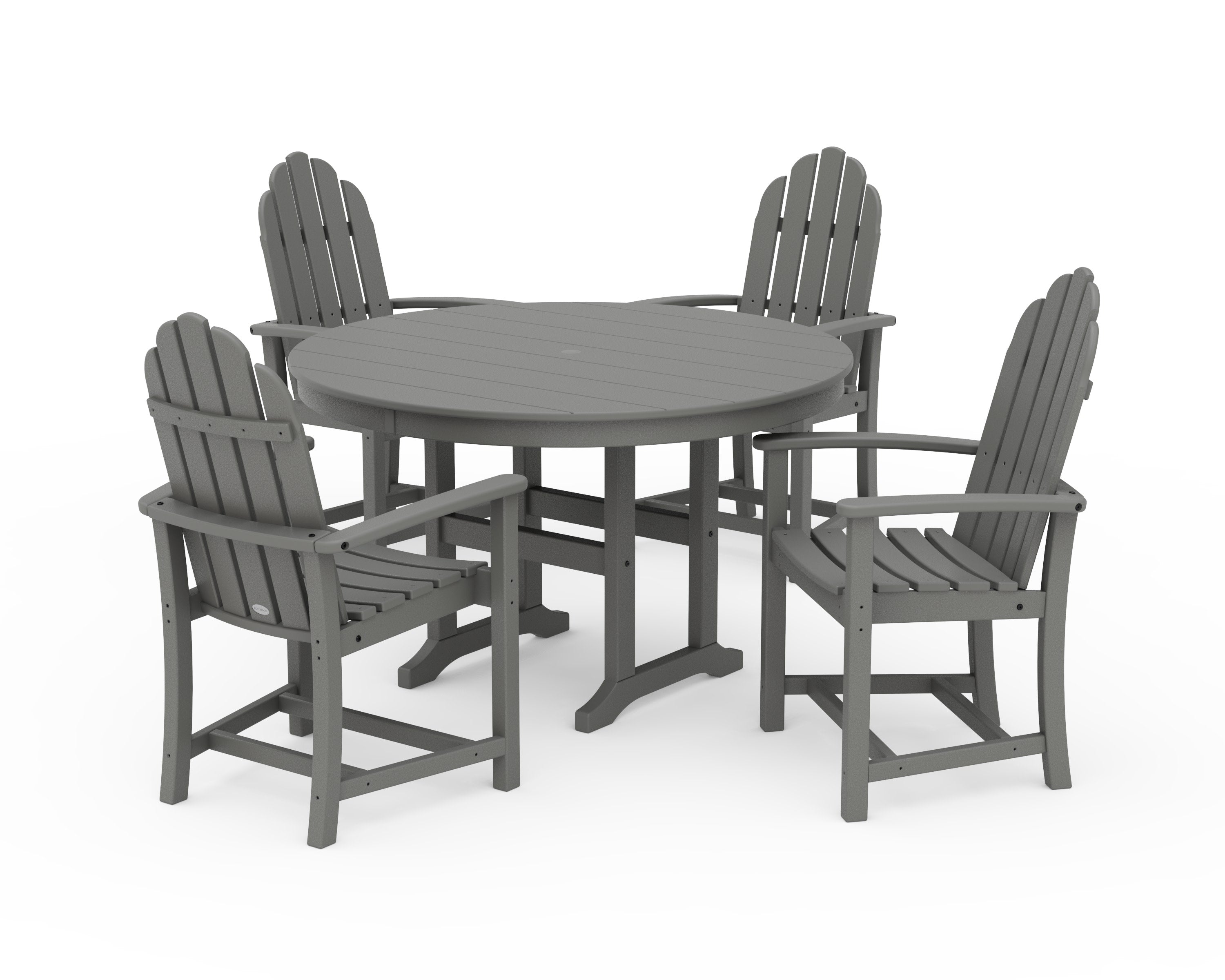 Classic Adirondack 5-Piece Round Farmhouse Dining Set