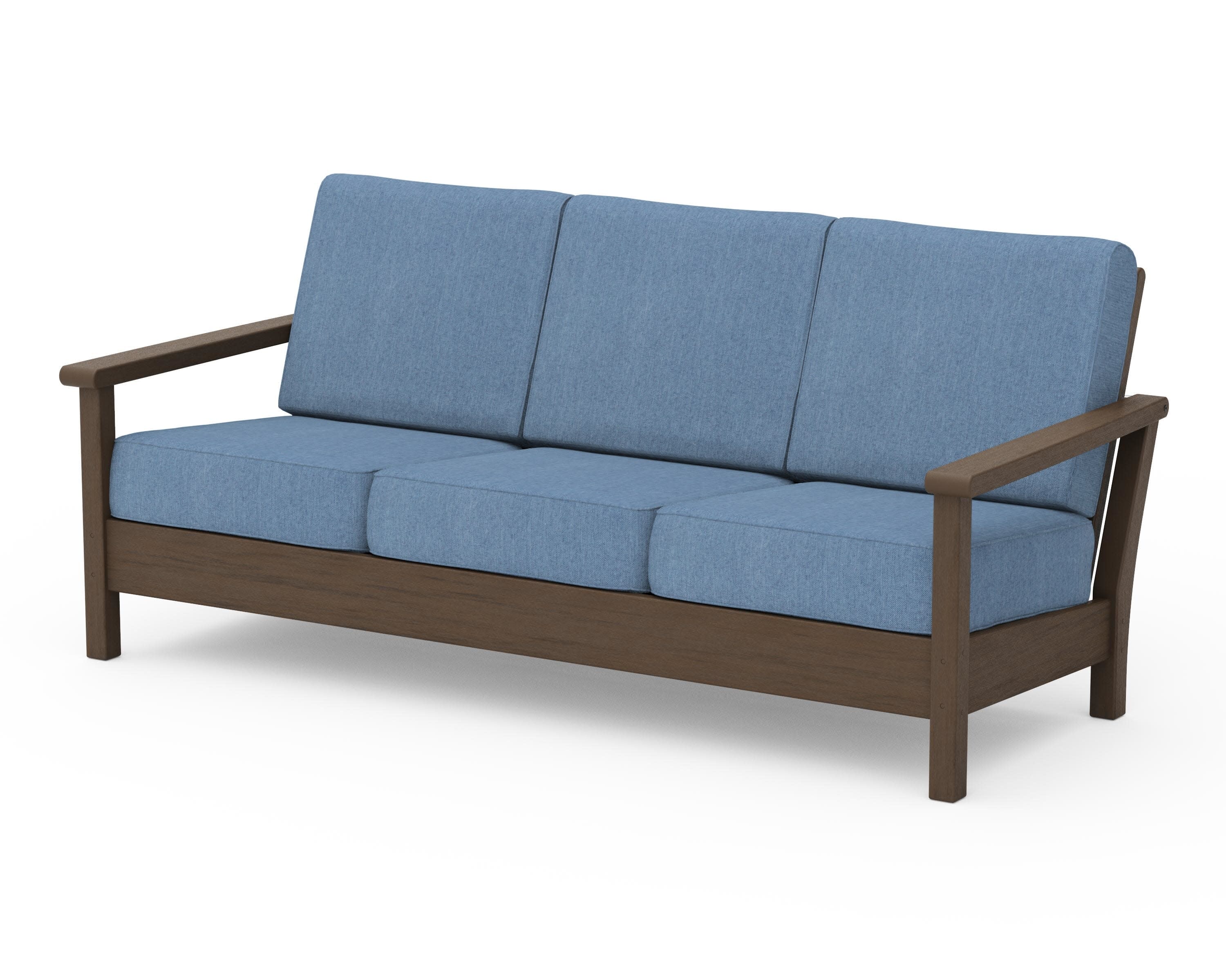 Harbour Deep Seating Sofa in Kona / Sky Blue