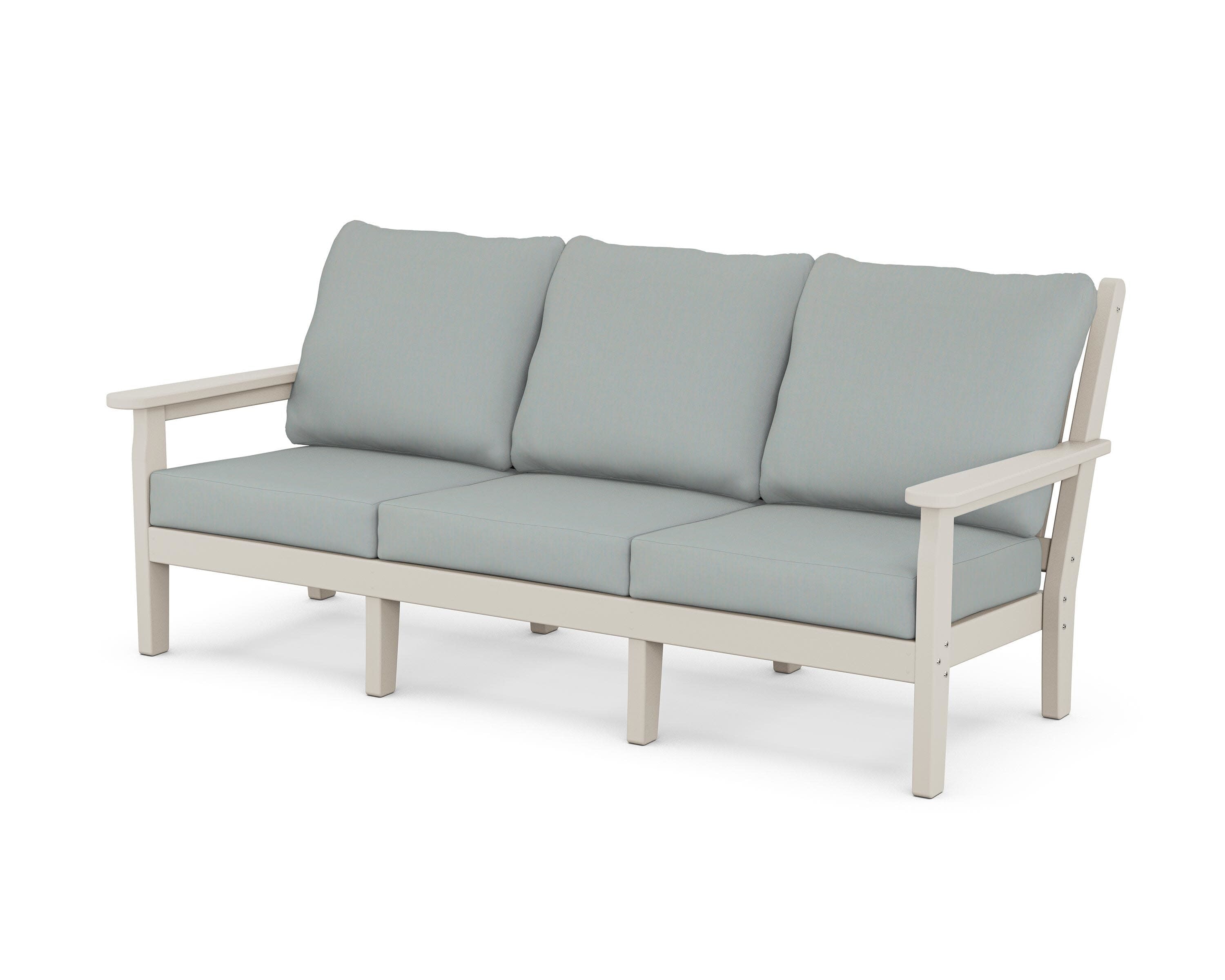 Chippendale Deep Seating Sofa in Sand / Spa