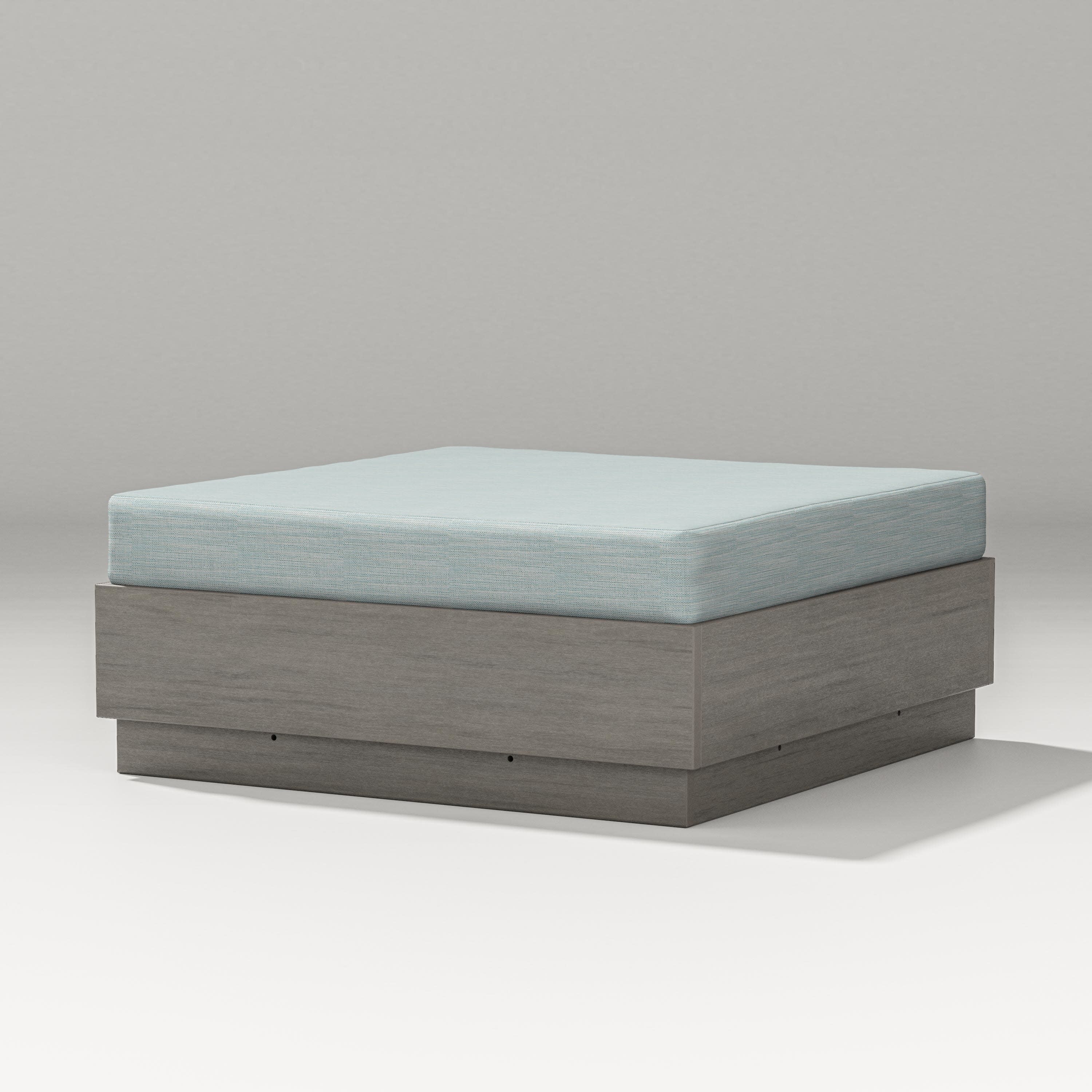 Elevate Lounge Ottoman in Driftwood / Soothe Mist