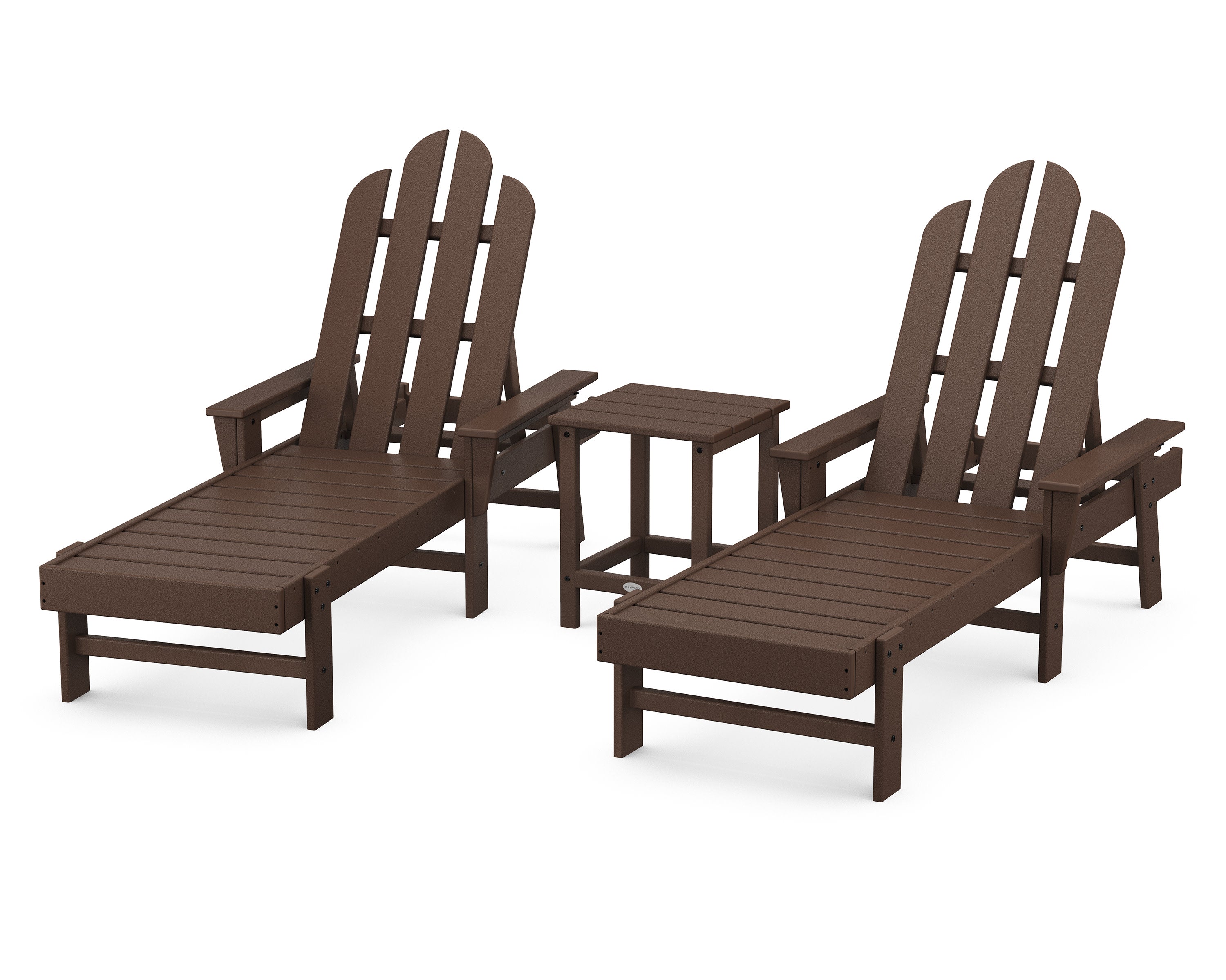 Long Island Chaise 3-Piece Set in Mahogany