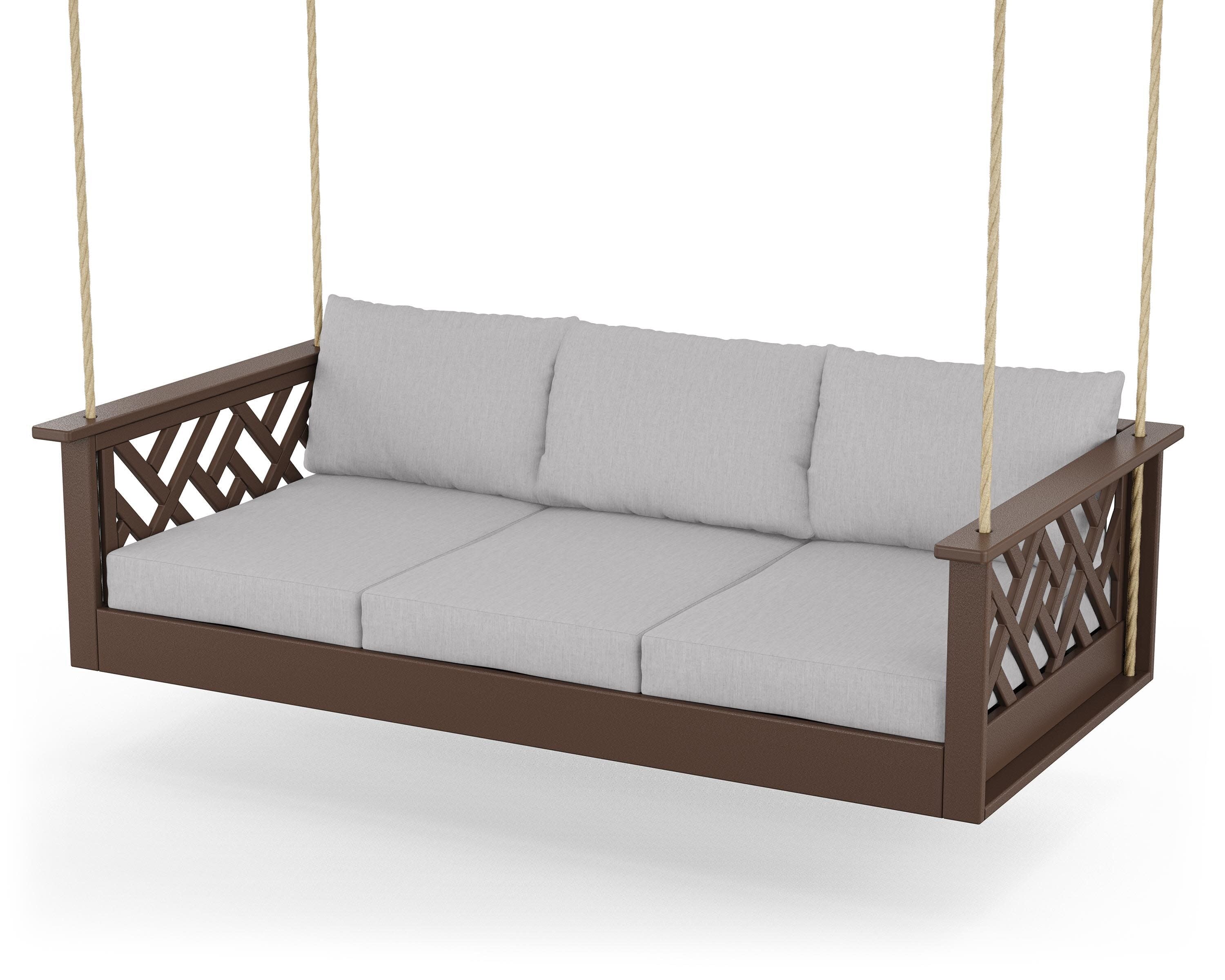 Chippendale Daybed Swing in Mahogany / Granite