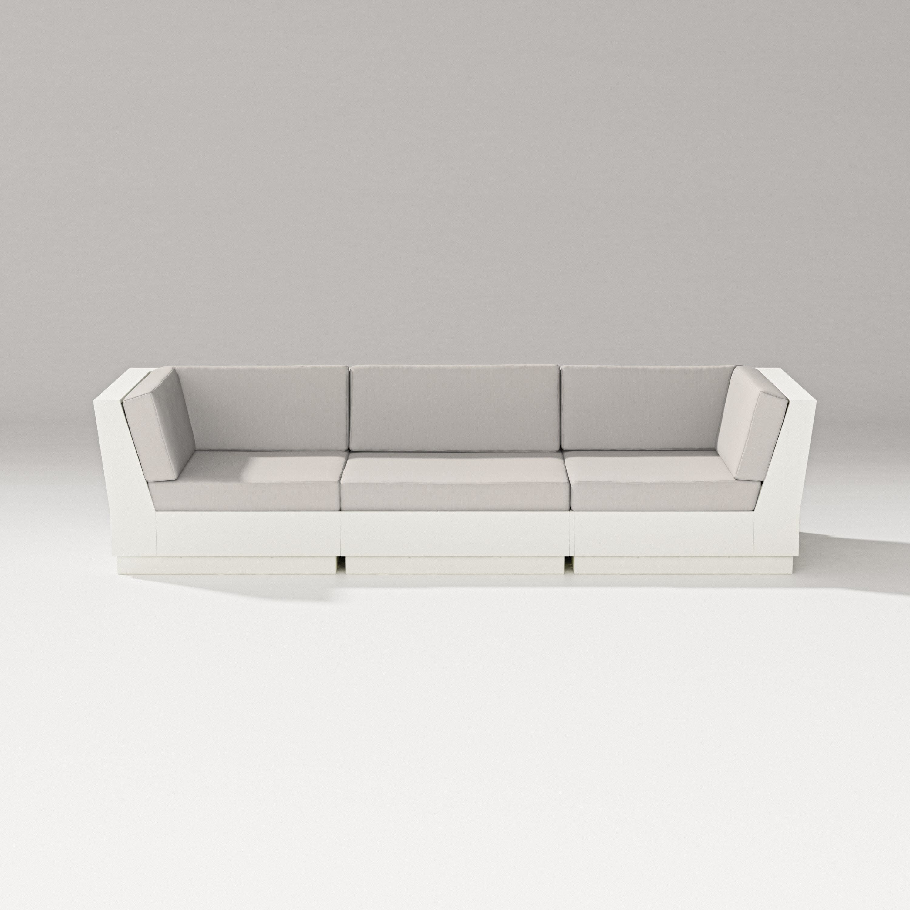 Elevate Sofa Sectional in Vintage White / Cast Ash
