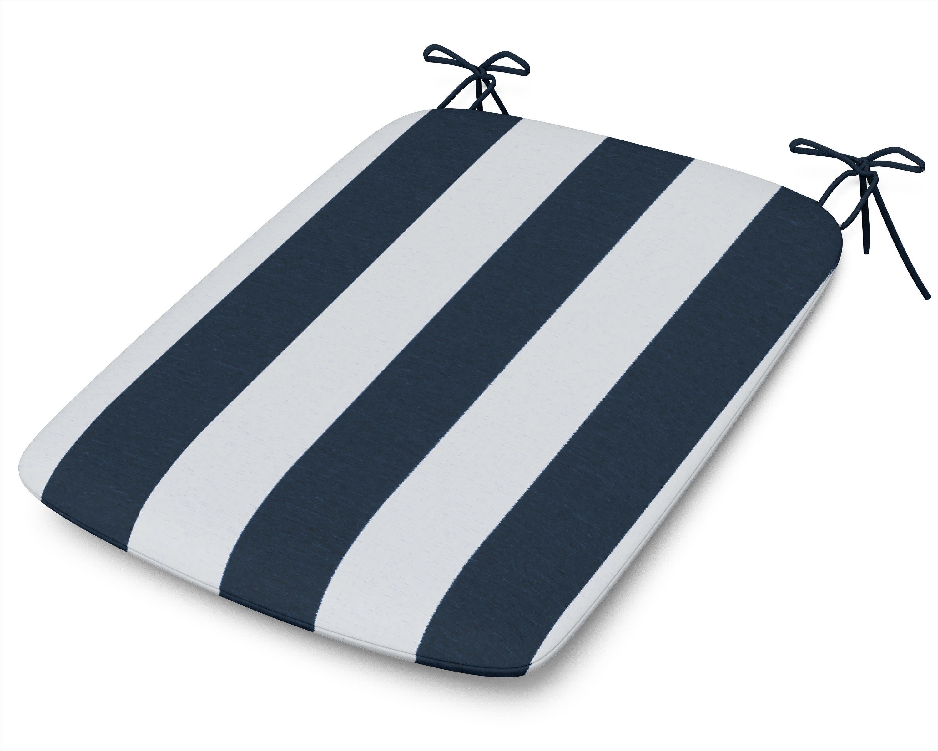 1120 Urban Seat Pad in Cabana Stripe Marine Indigo