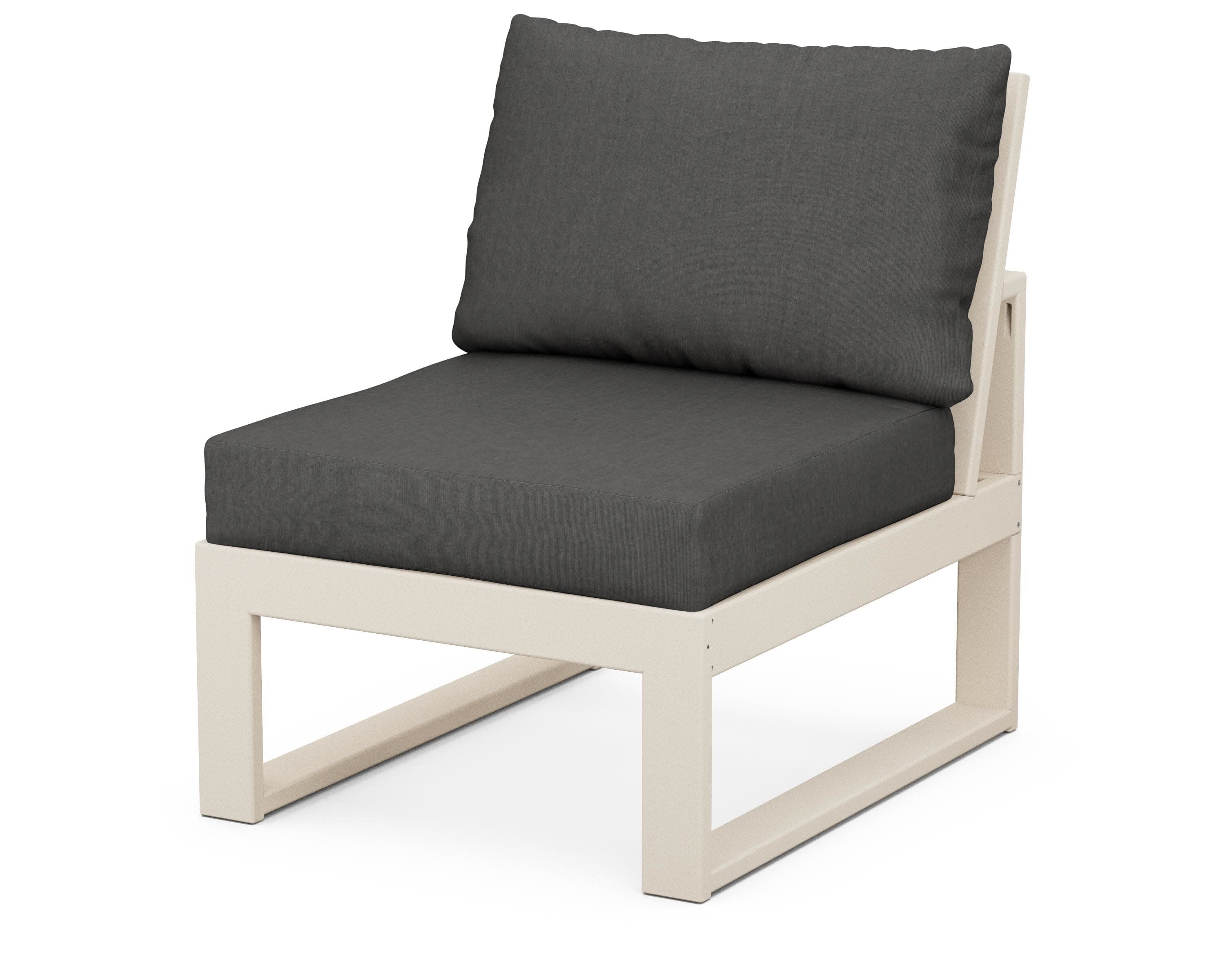 Modular Armless Chair in Sand / Spectrum Carbon