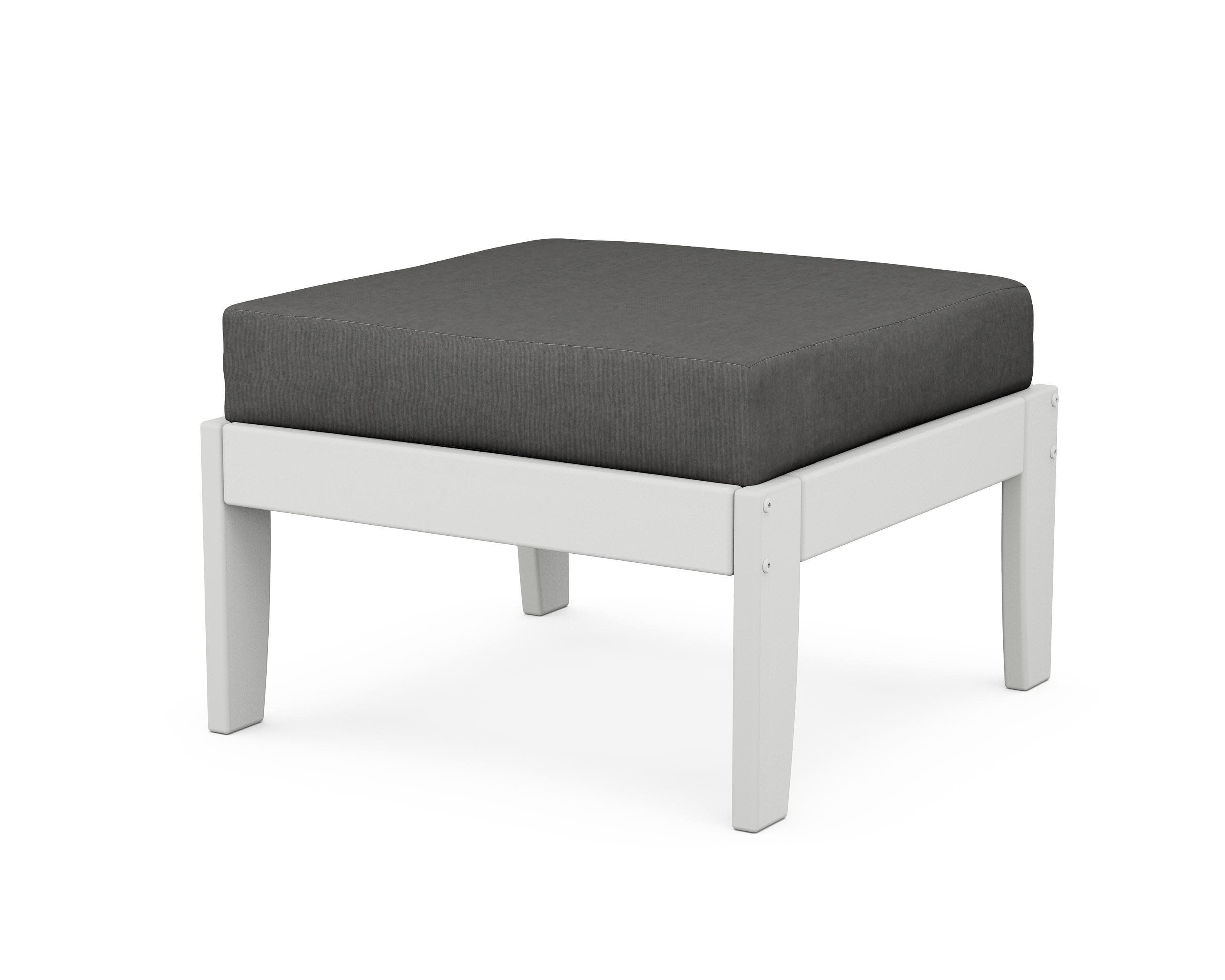 Modular Ottoman - Classic in White / Spectrum Carbon