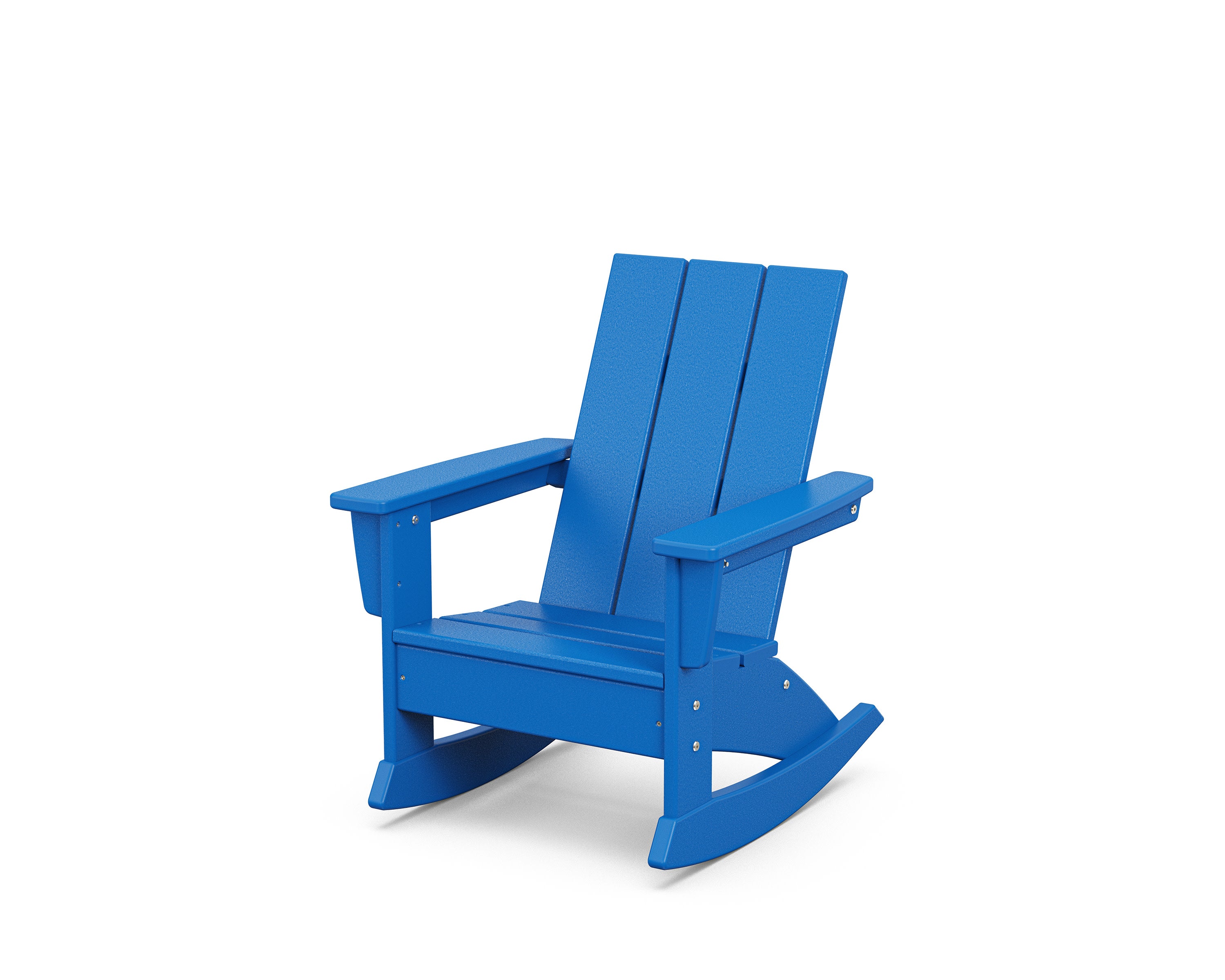 Kids Modern Adirondack Rocking Chair in Pacific Blue